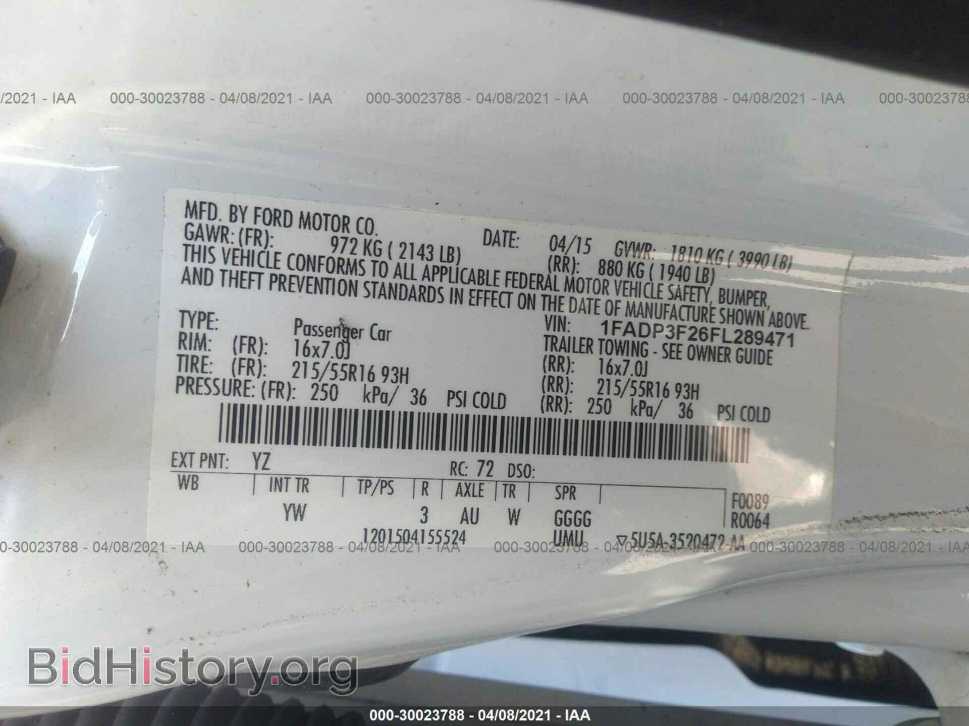2015 FORD FOCUS - VIN: 1FADP3F26FL289471 - Photo 9