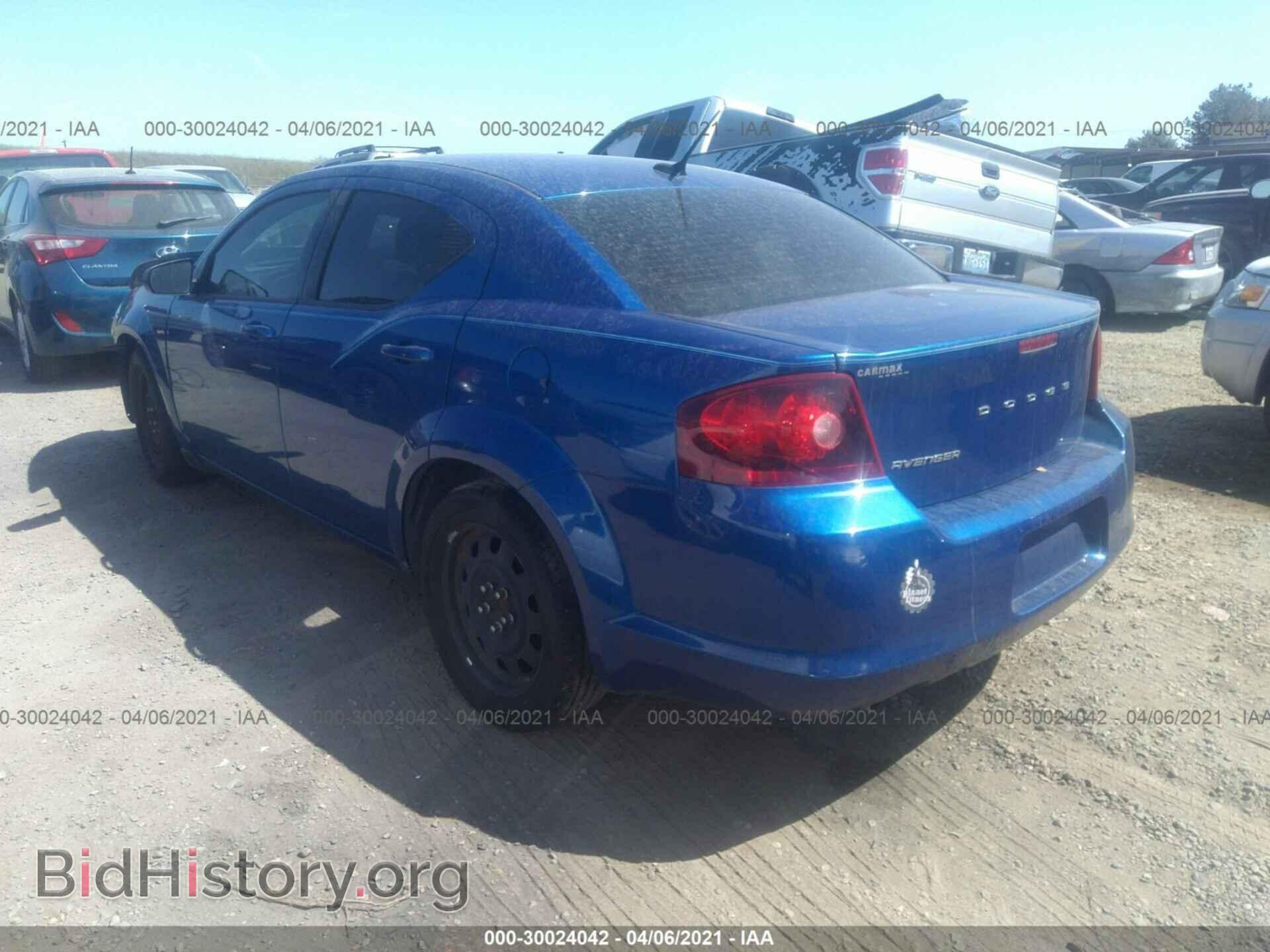 2014 DODGE AVENGER - VIN: 1C3CDZAGXEN165330 - Фото 3