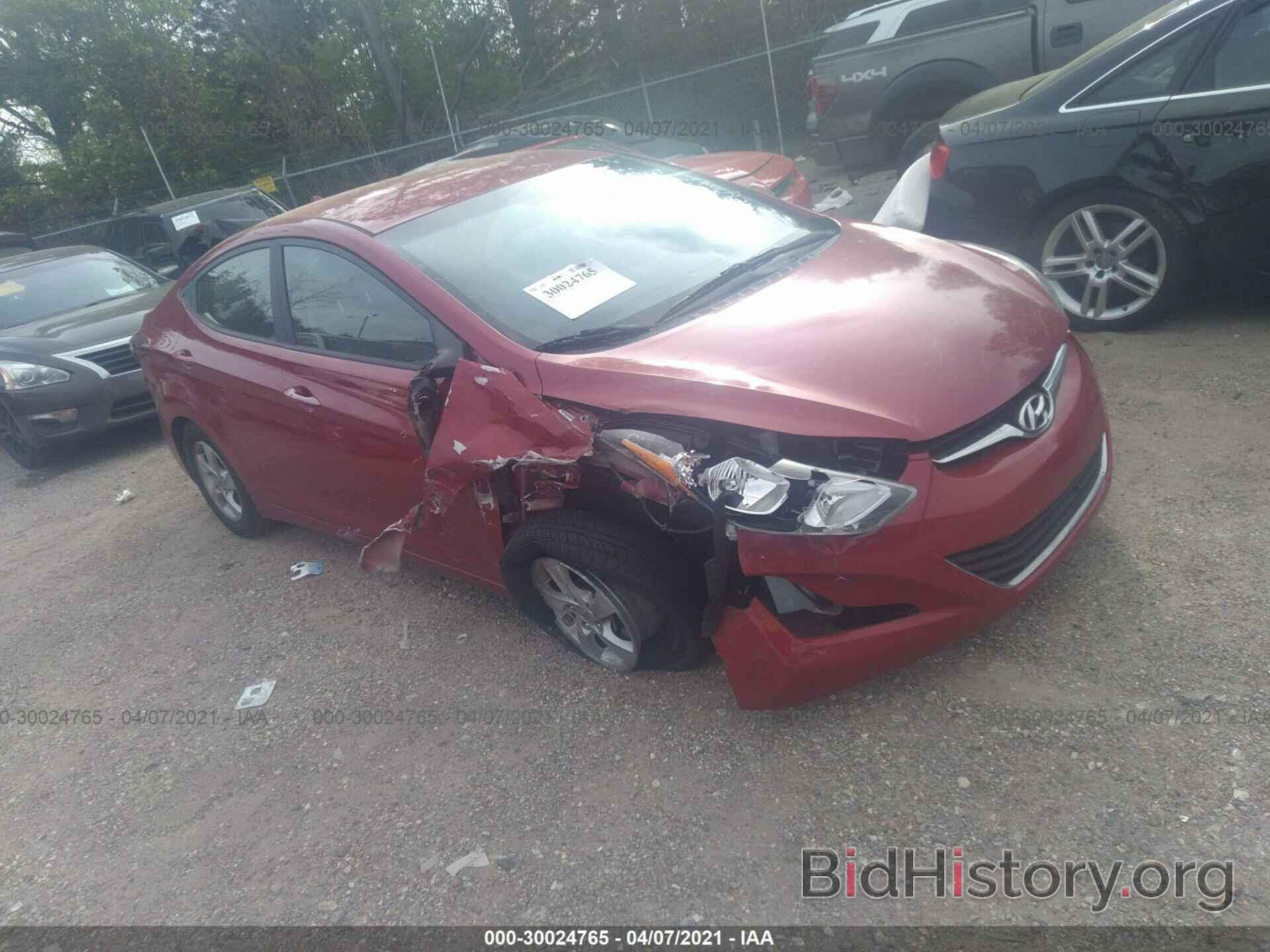 Photo KMHDH4AE5EU192605 - HYUNDAI ELANTRA 2014