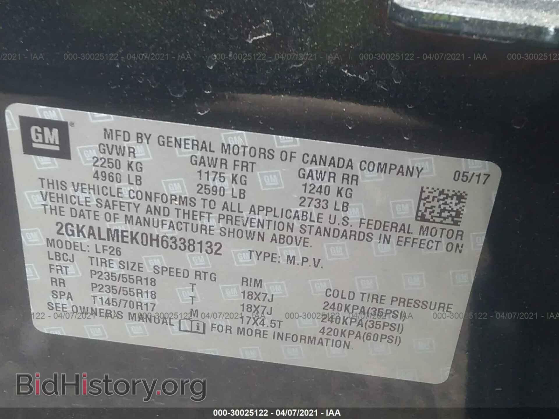 2017 GMC TERRAIN - VIN: 2GKALMEK0H6338132 - Photo 9