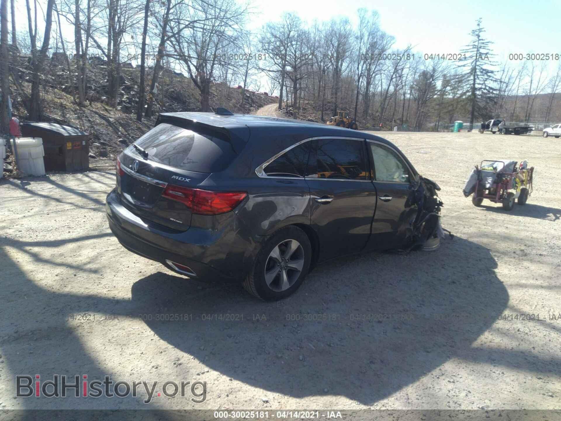 2016 ACURA MDX - VIN: 5FRYD4H26GB001801 - Фото 4