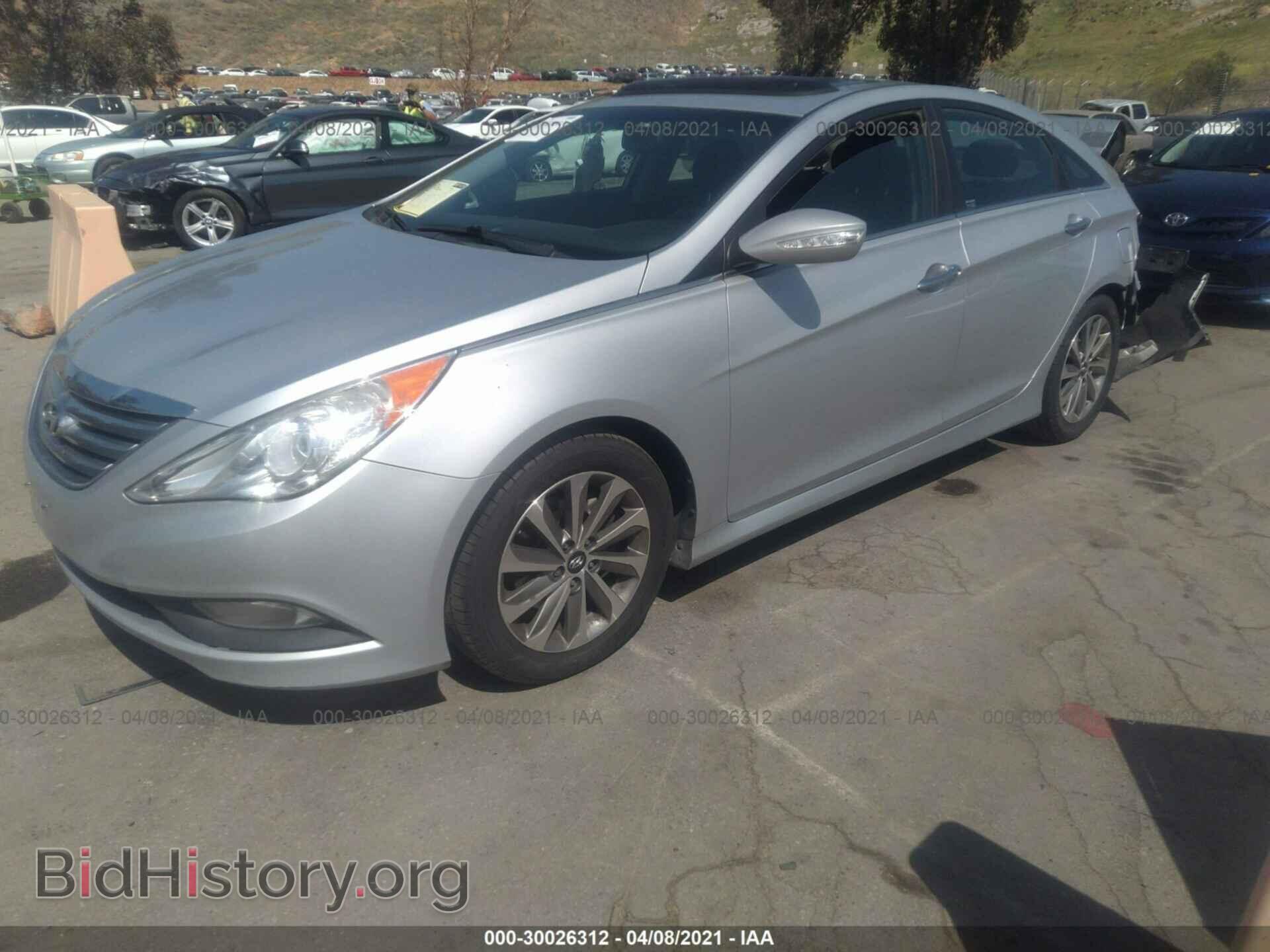 2014 HYUNDAI SONATA - VIN: 5NPEC4AC2EH882697 - Фото 2
