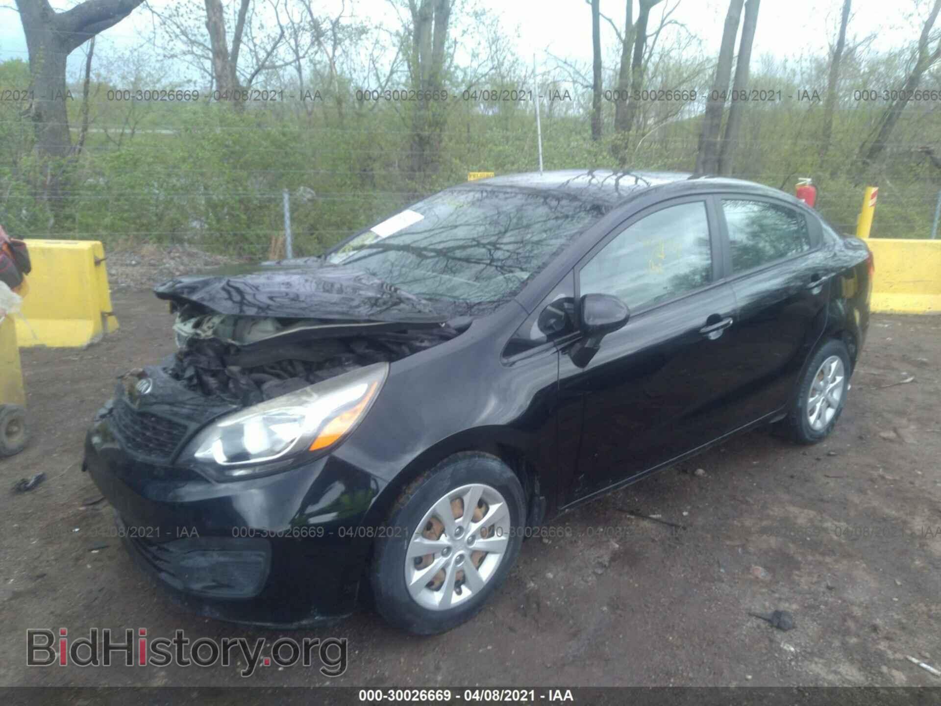 2013 KIA RIO - VIN: KNADM4A34D6281340 - Фото 2