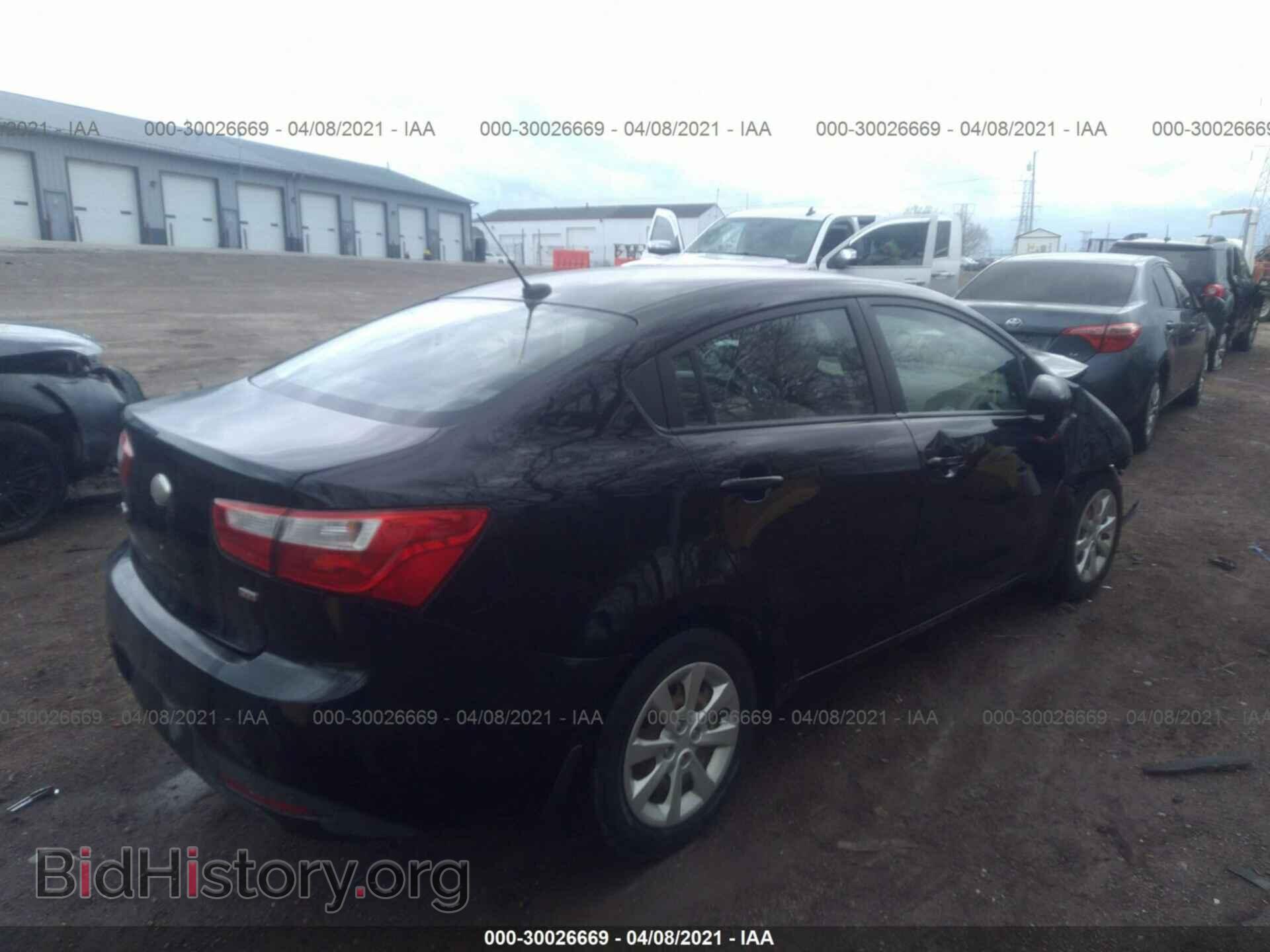 2013 KIA RIO - VIN: KNADM4A34D6281340 - Фото 4