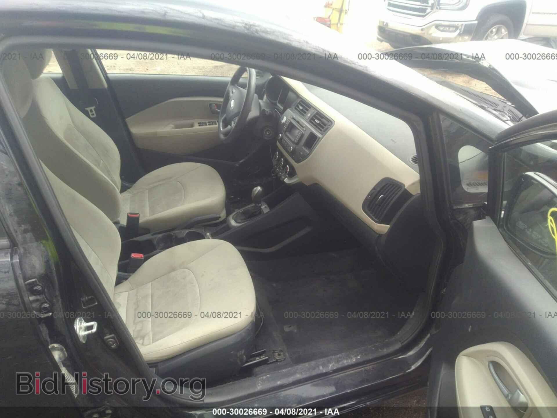 2013 KIA RIO - VIN: KNADM4A34D6281340 - Фото 5