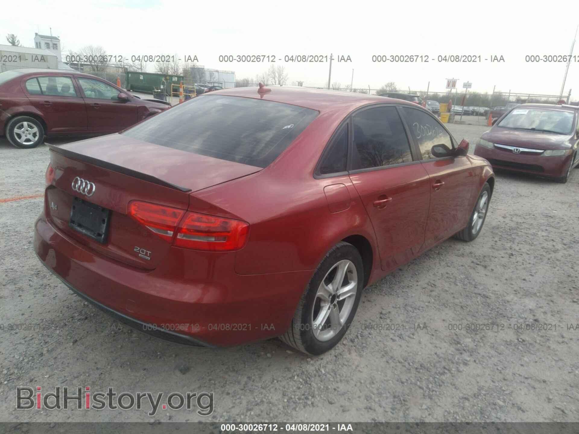 2013 AUDI A4 - VIN: WAUDFAFL2DA140877 - Фото 4
