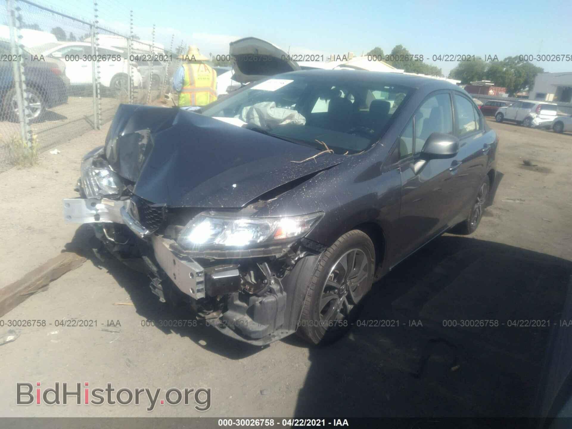 2013 HONDA CIVIC SDN - VIN: 19XFB2F86DE230443 - Фото 2
