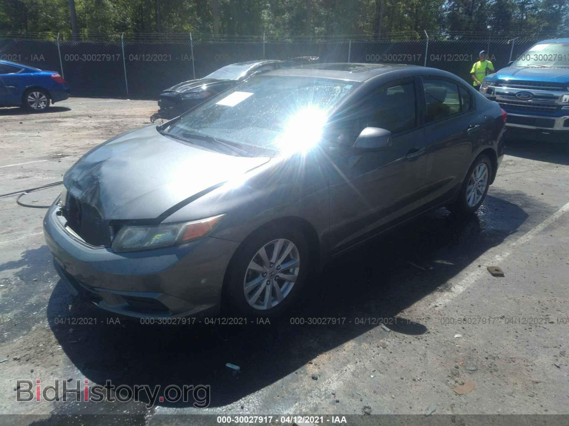 2012 HONDA CIVIC SDN - VIN: 2HGFB2F86CH508861 - Фото 2