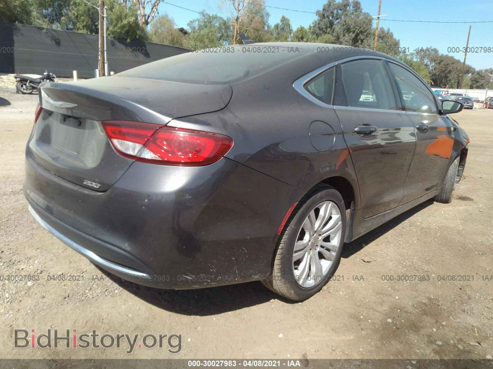 2016 CHRYSLER 200 - VIN: 1C3CCCAB6GN102281 - Фото 4