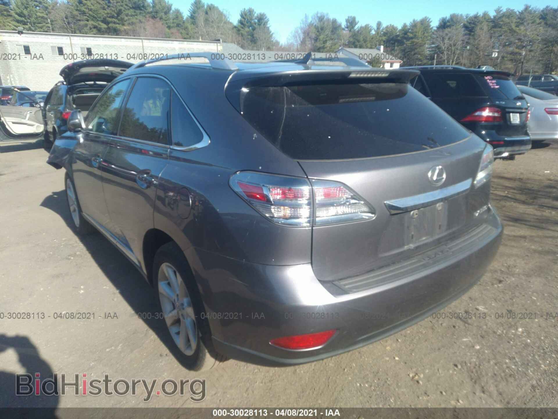 2012 LEXUS RX 350 - VIN: 2T2BK1BA4CC126379 - Фото 3