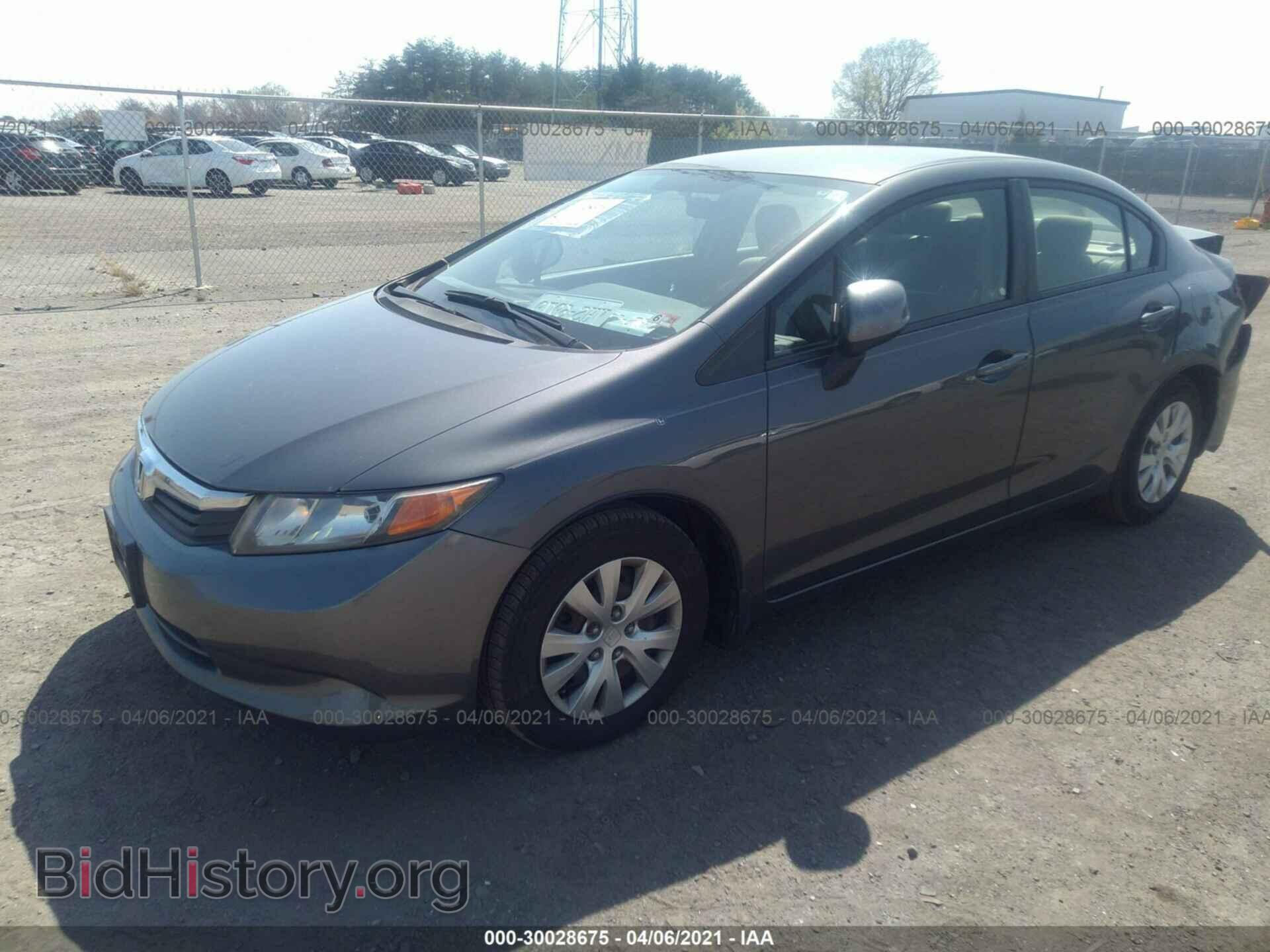 2012 HONDA CIVIC SDN - VIN: 2HGFB2F52CH320280 - Фото 2