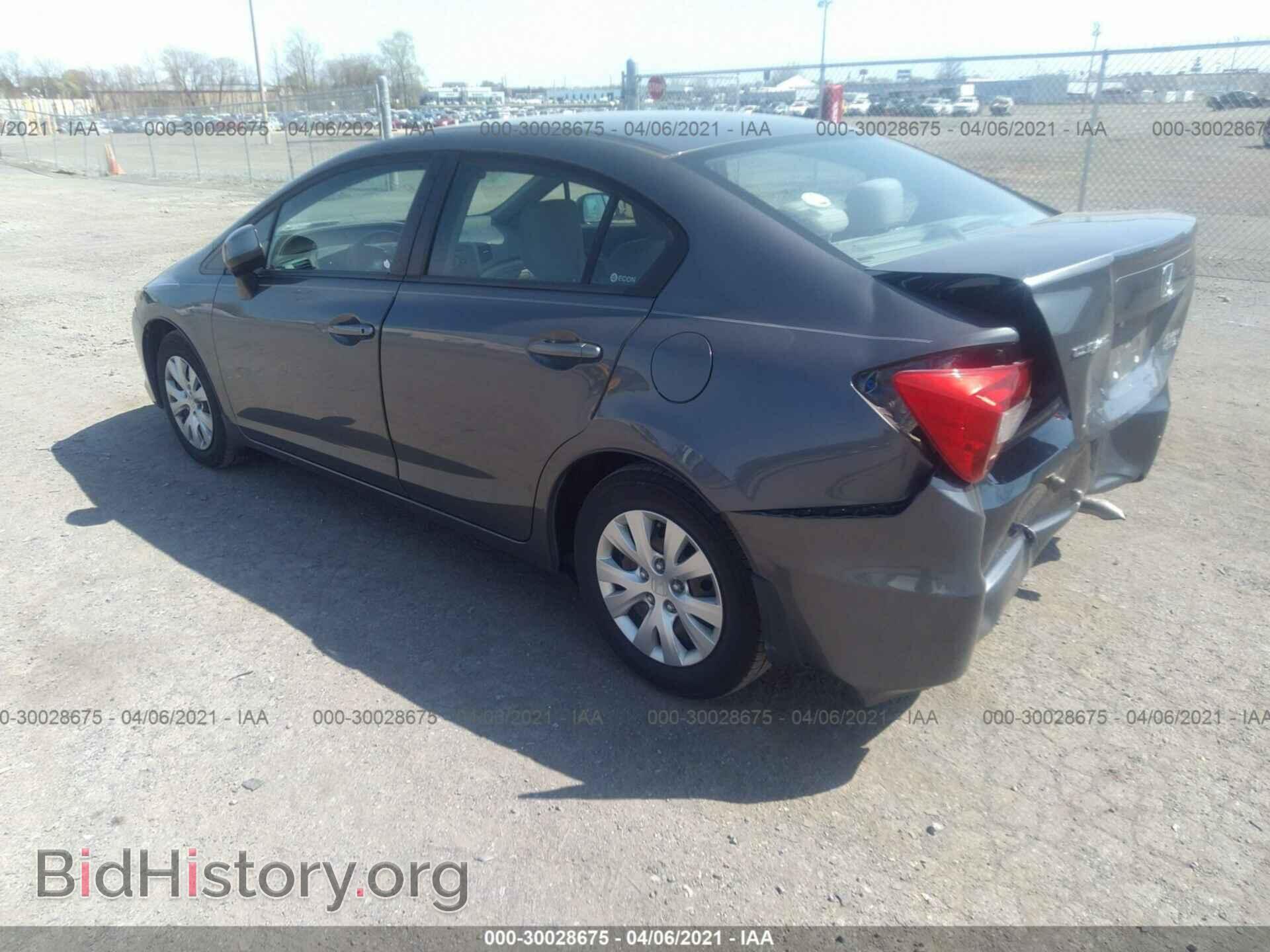 2012 HONDA CIVIC SDN - VIN: 2HGFB2F52CH320280 - Фото 3
