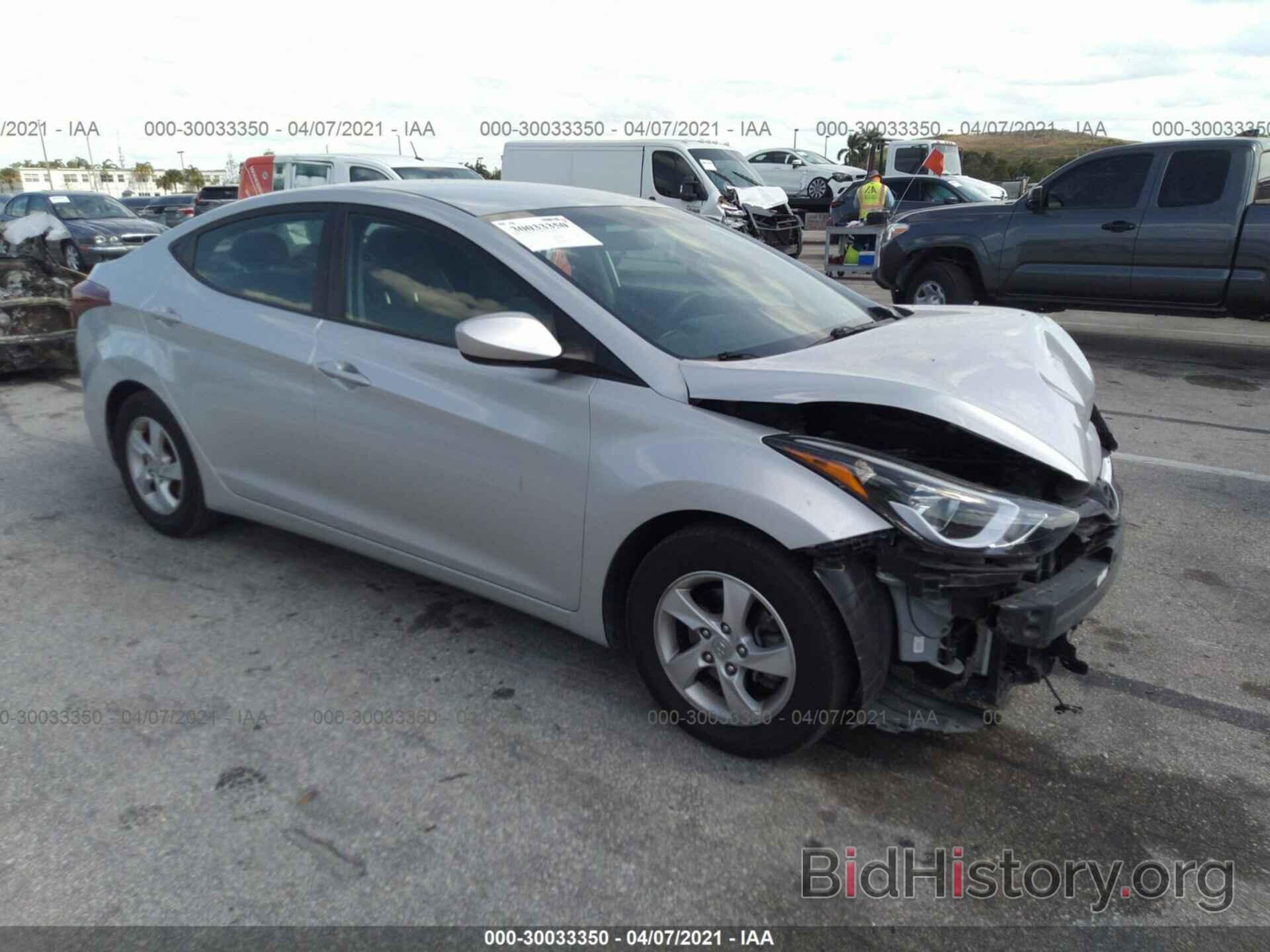 Photo 5NPDH4AEXFH555707 - HYUNDAI ELANTRA 2015