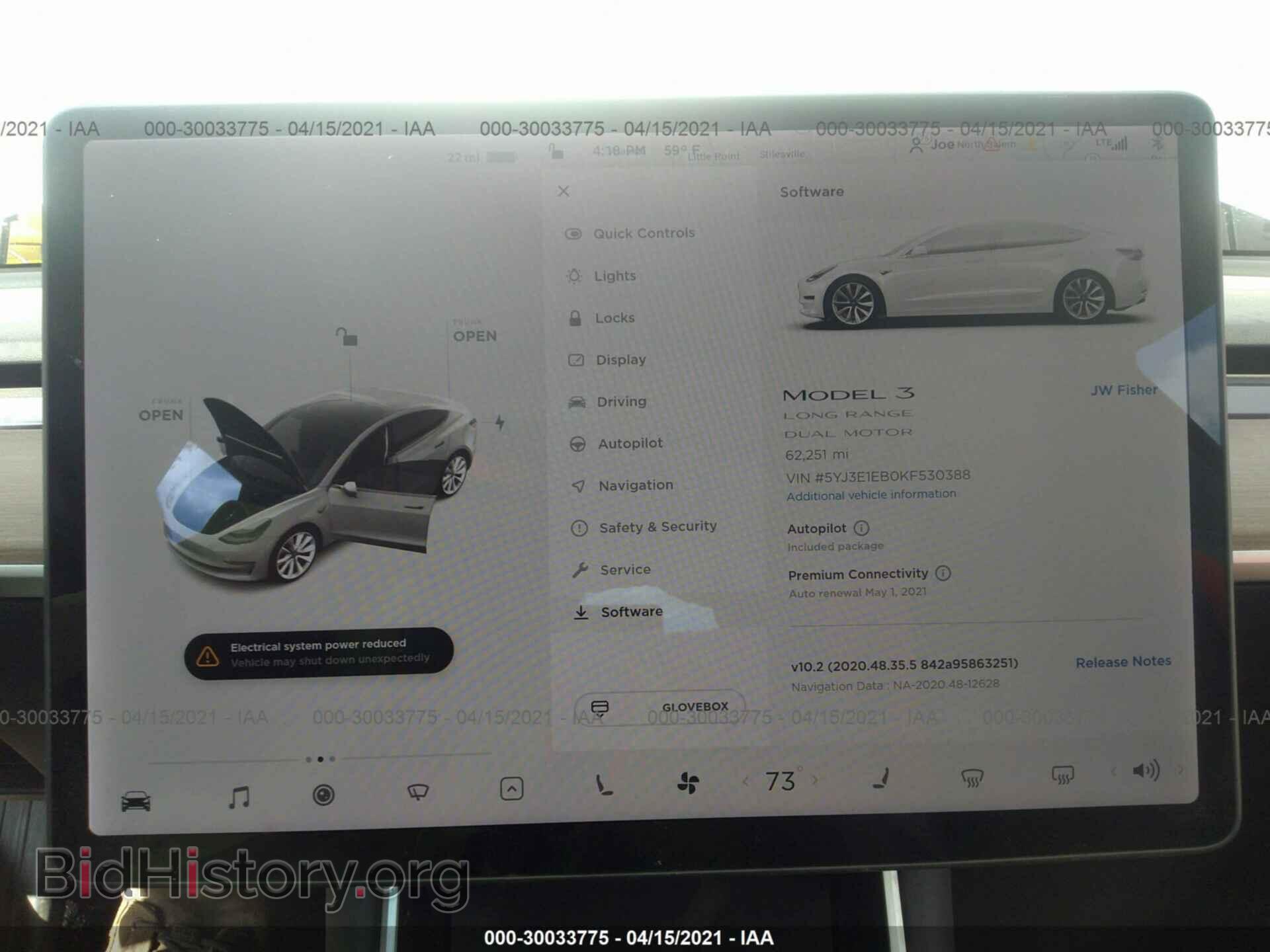 2019 TESLA MODEL 3 - VIN: 5YJ3E1EB0KF530388 - Фото 7