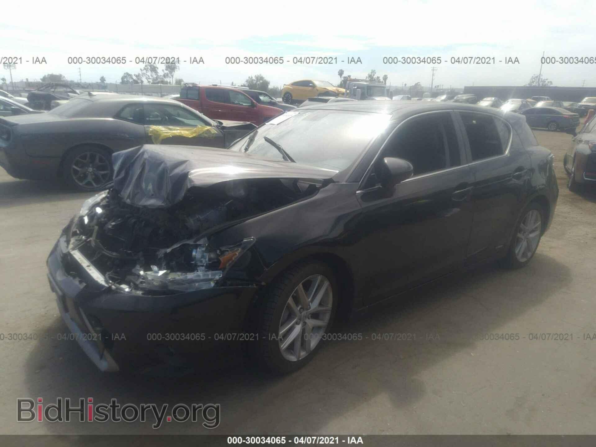 2014 LEXUS CT 200H - VIN: JTHKD5BH1E2179687 - Фото 2