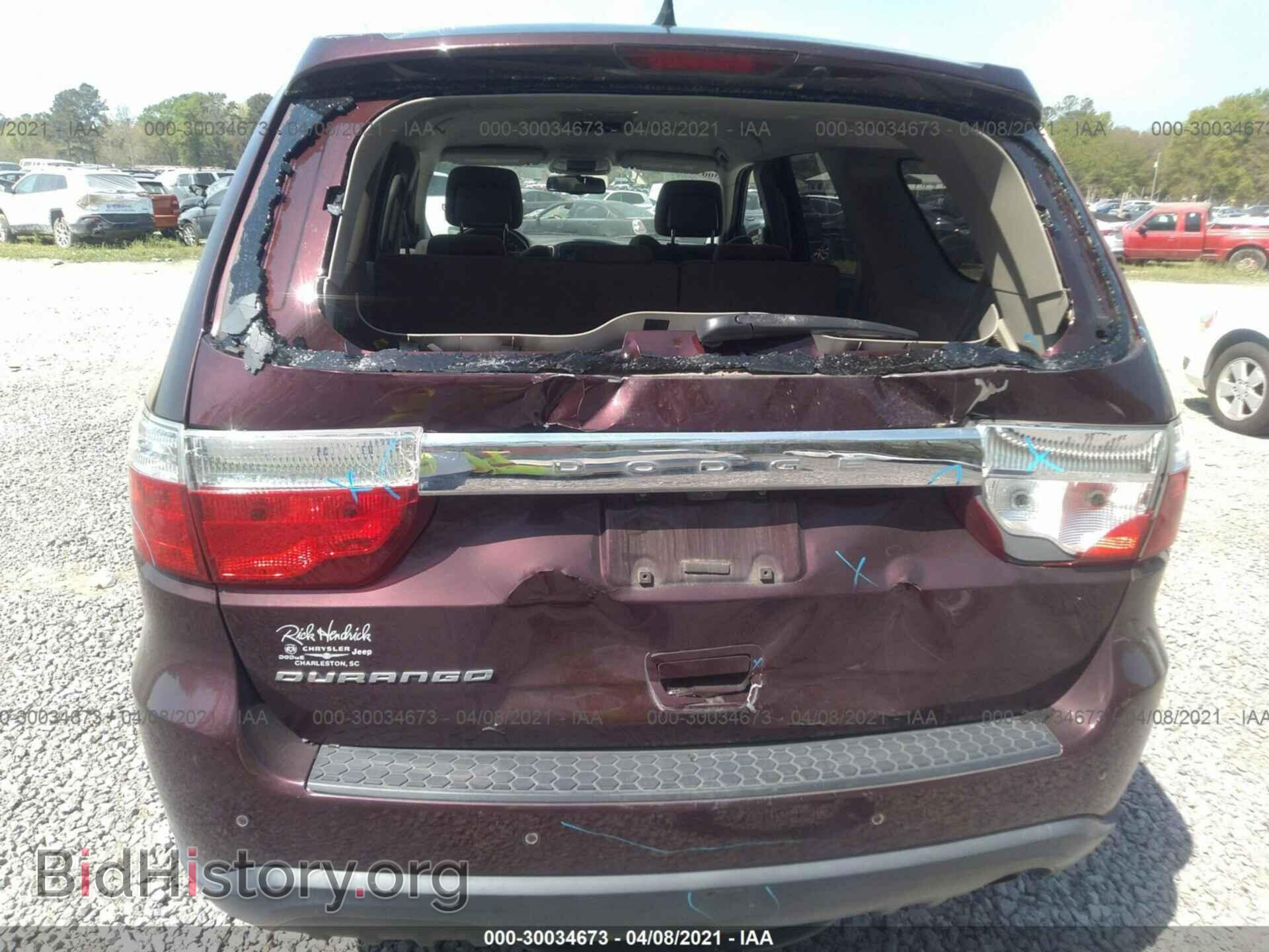2012 DODGE DURANGO - VIN: 1C4RDHAG6CC206531 - Фото 6