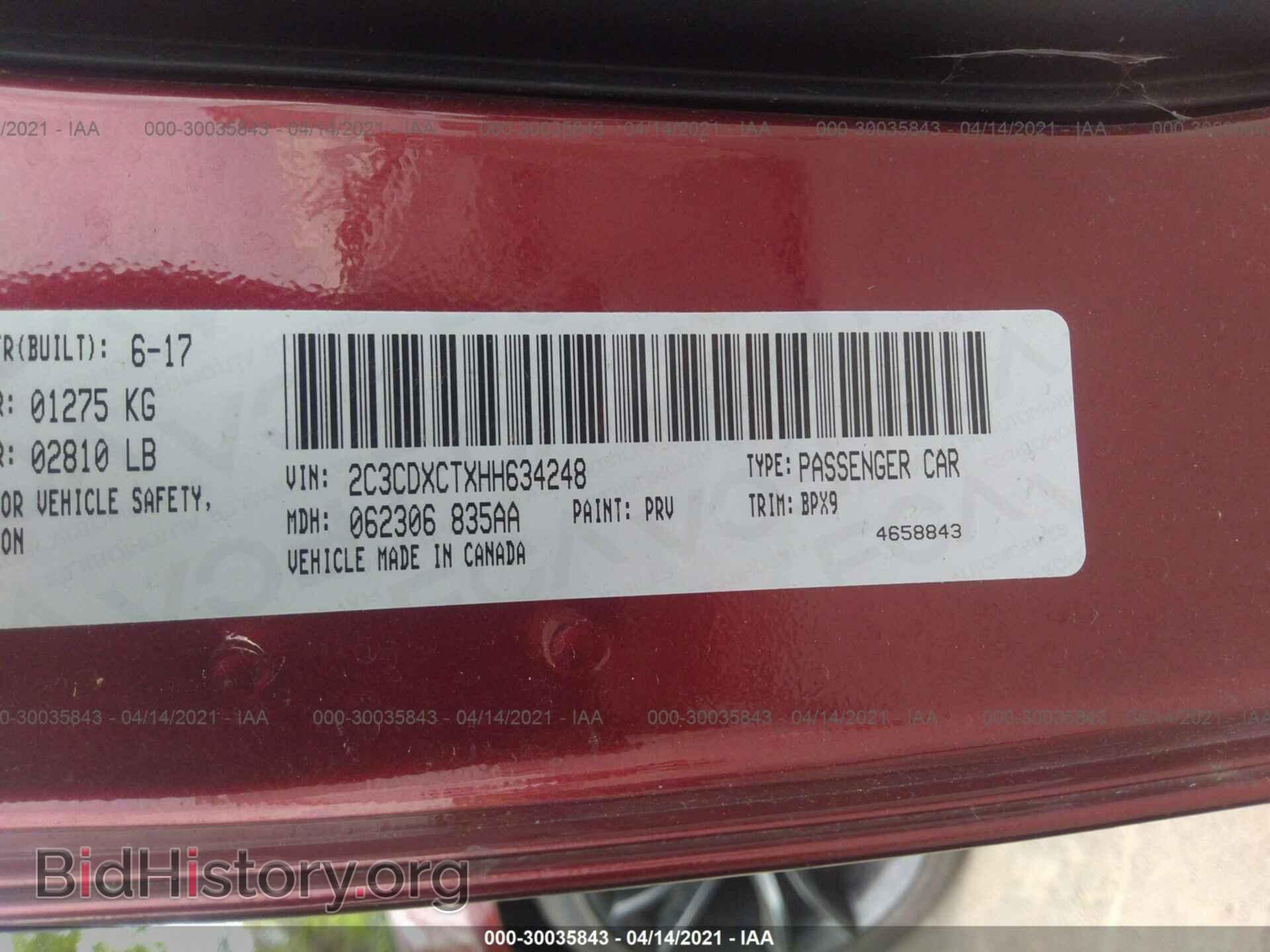 2017 DODGE CHARGER - VIN: 2C3CDXCTXHH634248 - Фото 9