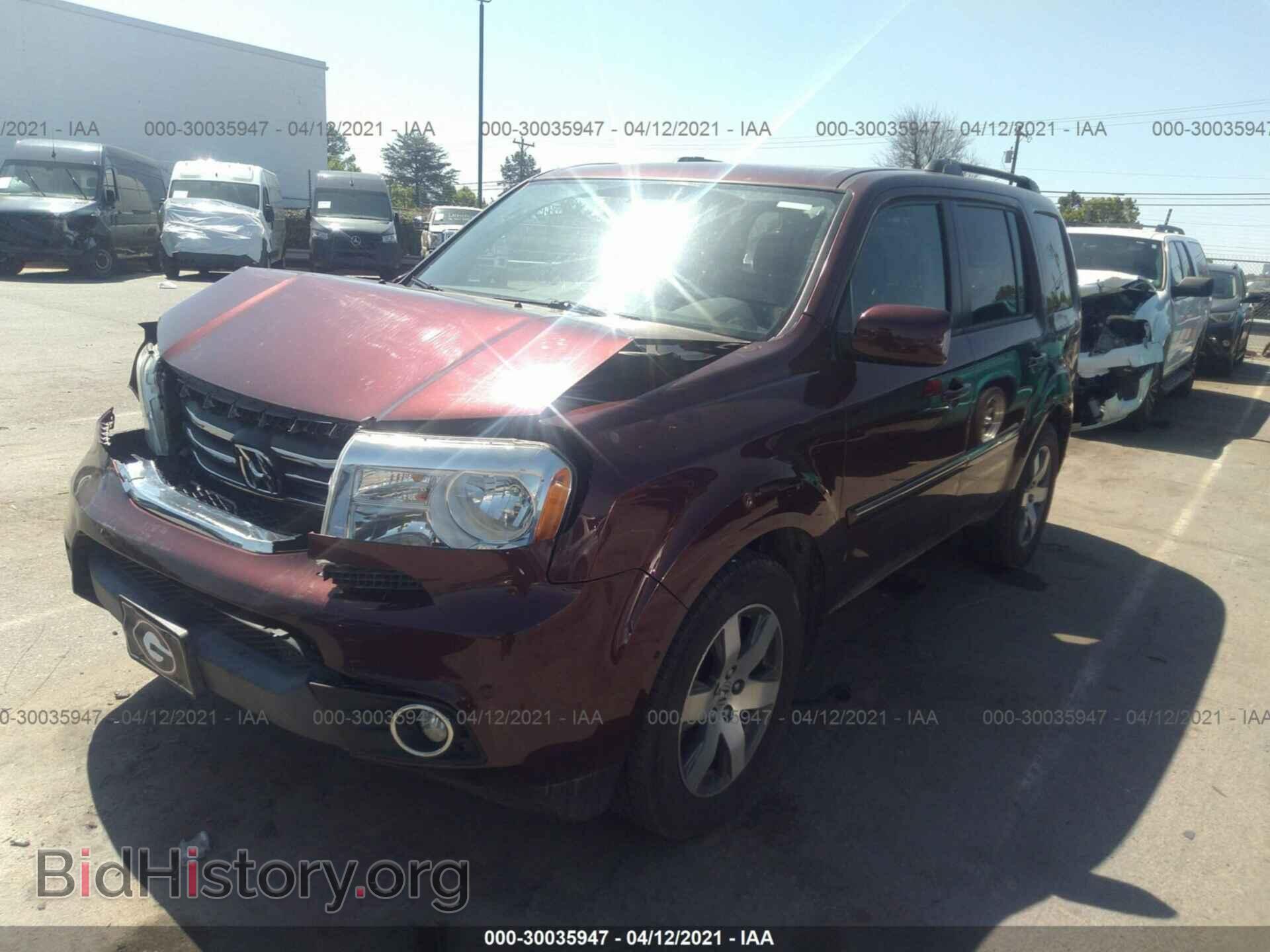 2013 HONDA PILOT - VIN: 5FNYF4H93DB065735 - Фото 2