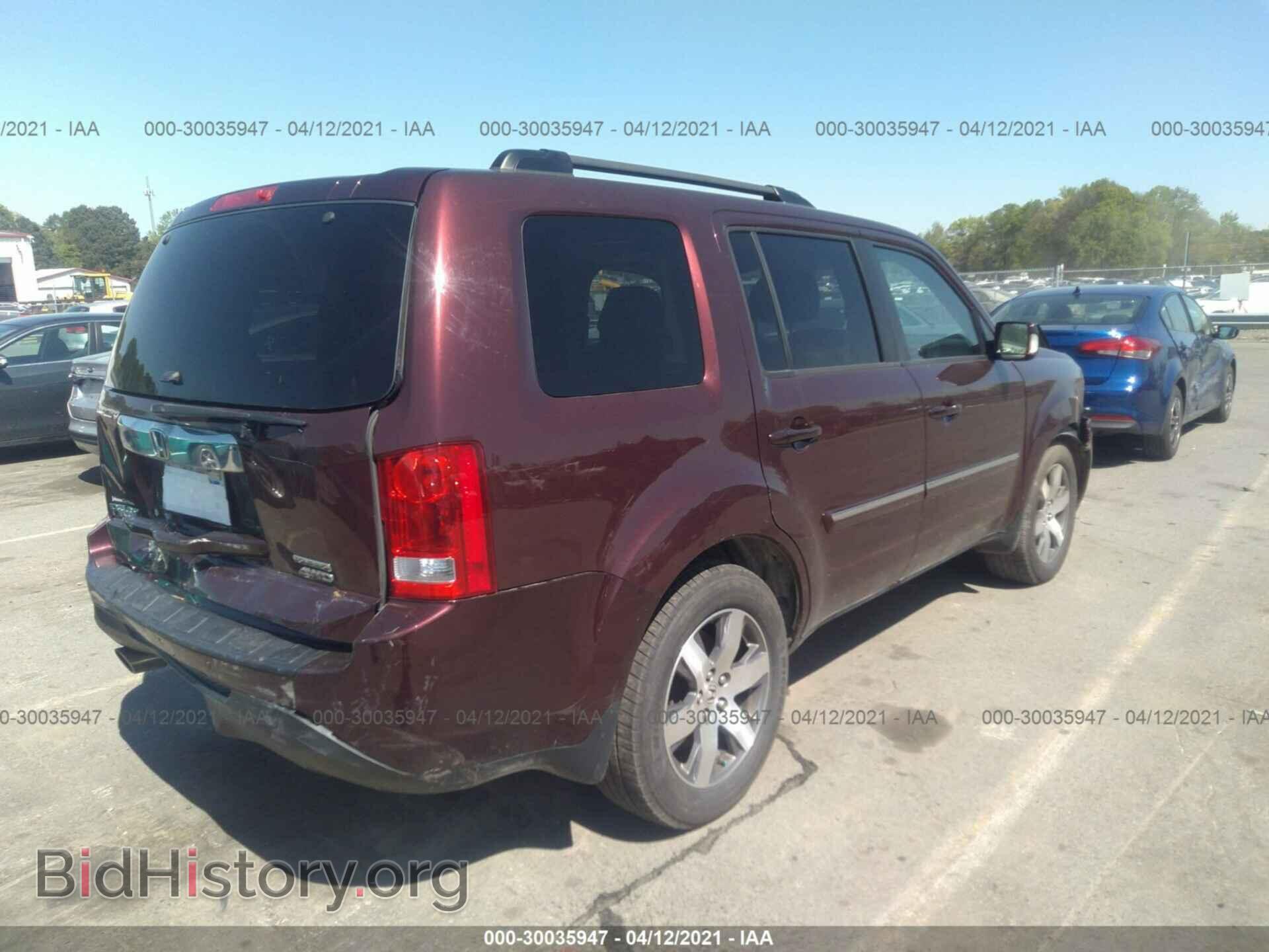 2013 HONDA PILOT - VIN: 5FNYF4H93DB065735 - Фото 4