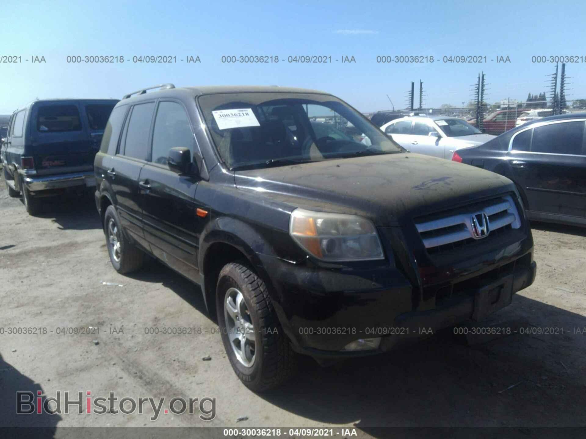 Photo 5FNYF28476B026481 - HONDA PILOT 2006