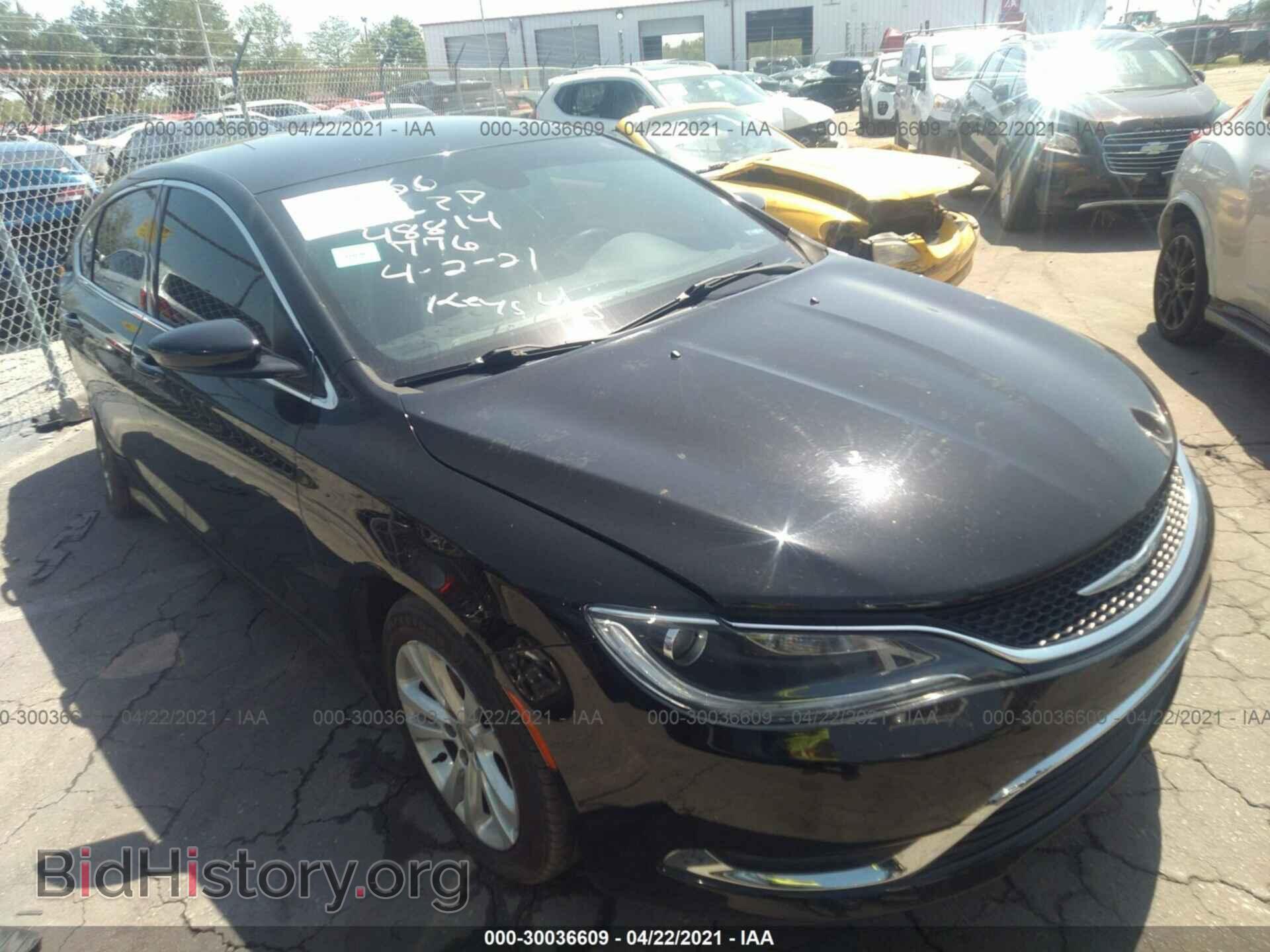 Фотография 1C3CCCAB6GN113166 - CHRYSLER 200 2016