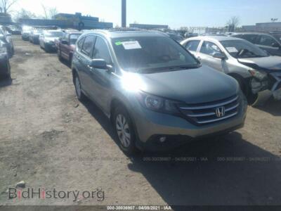 2012 Honda CR-V EX-L, голубой — VIN 2HKRM4H77CH612384, IAAI
