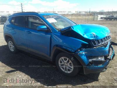 2020 Jeep COMPASS Sport, blue — VIN 3C4NJDAB5LT156861, IAAI