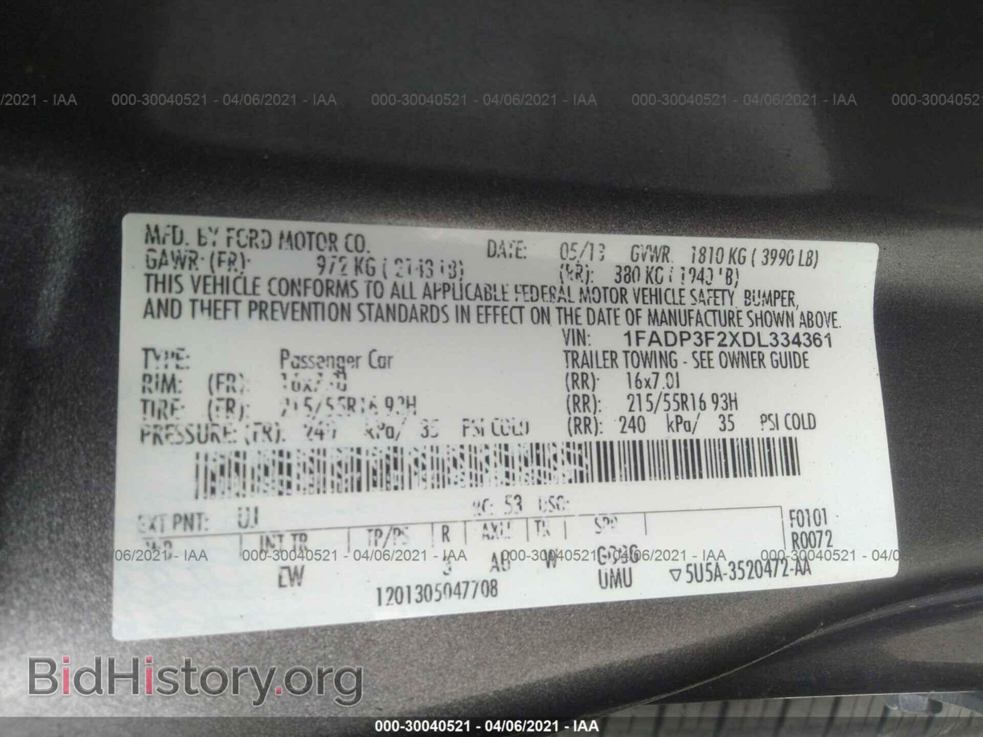 2013 FORD FOCUS - VIN: 1FADP3F2XDL334361 - Photo 9