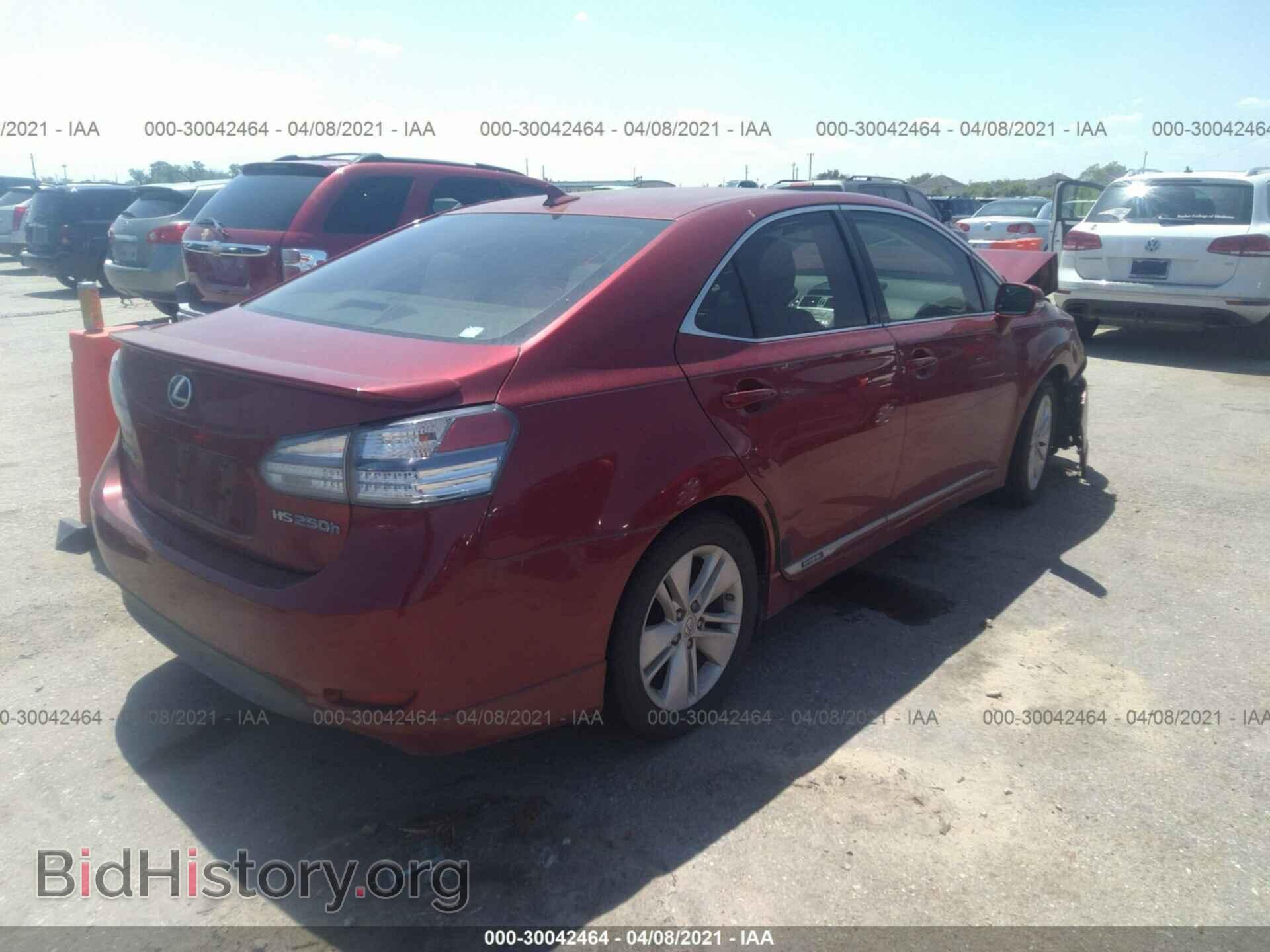 2010 LEXUS HS 250H - VIN: JTHBB1BA6A2024323 - Фото 4