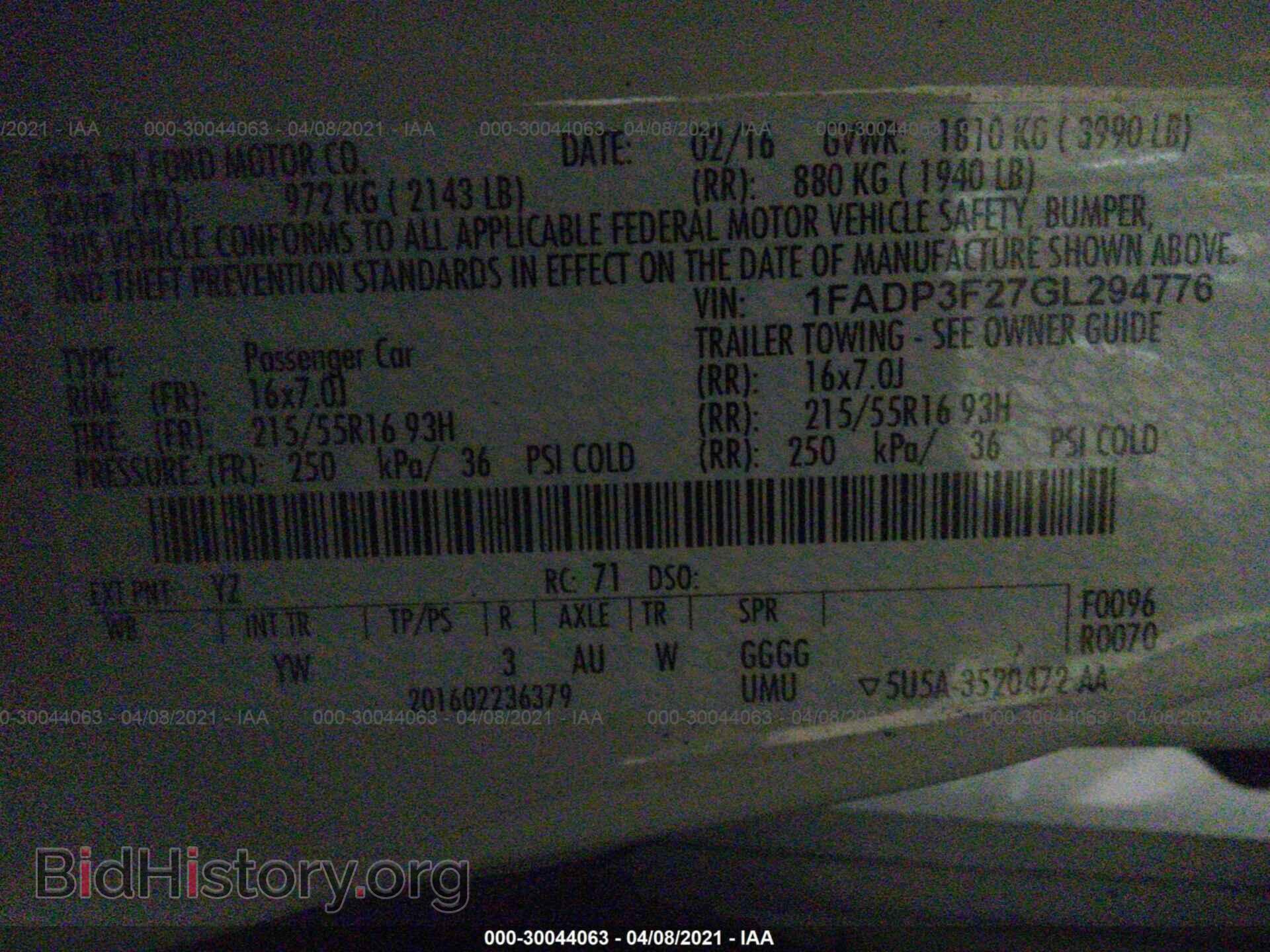 2016 FORD FOCUS - VIN: 1FADP3F27GL294776 - Photo 9