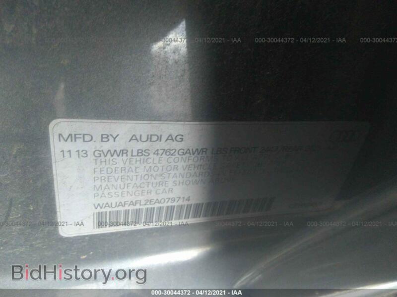 2014 Audi A4 (VIN WAUAFAFL2EA079714) — photo 9 of 10
