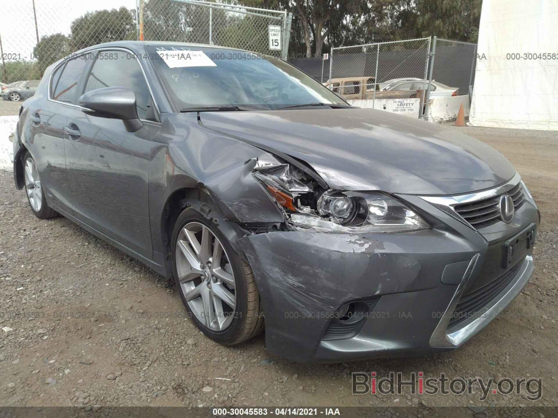 Photo JTHKD5BH4G2274182 - LEXUS CT 200H 2016