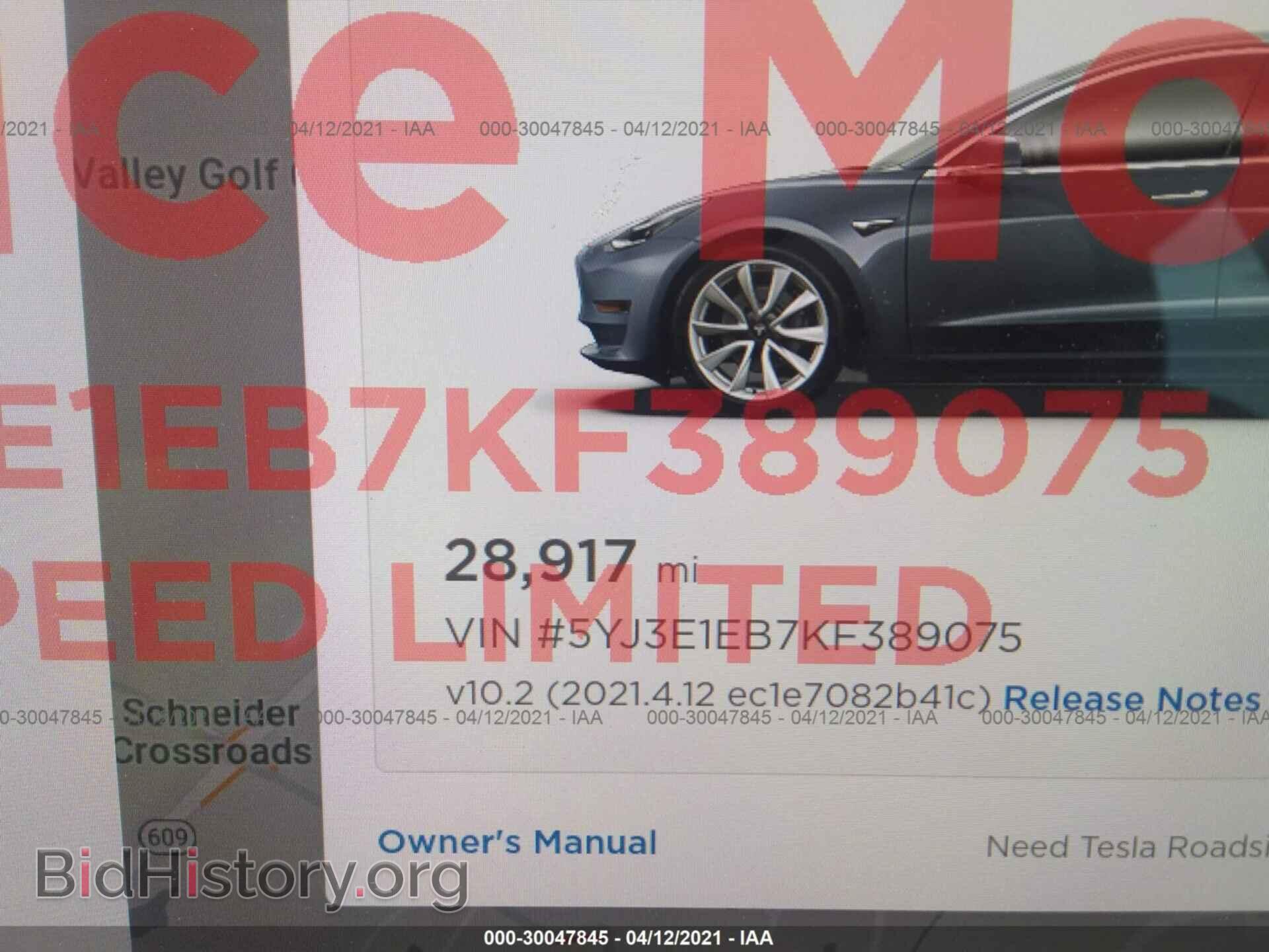 2019 TESLA MODEL 3 - VIN: 5YJ3E1EB7KF389075 - Photo 7