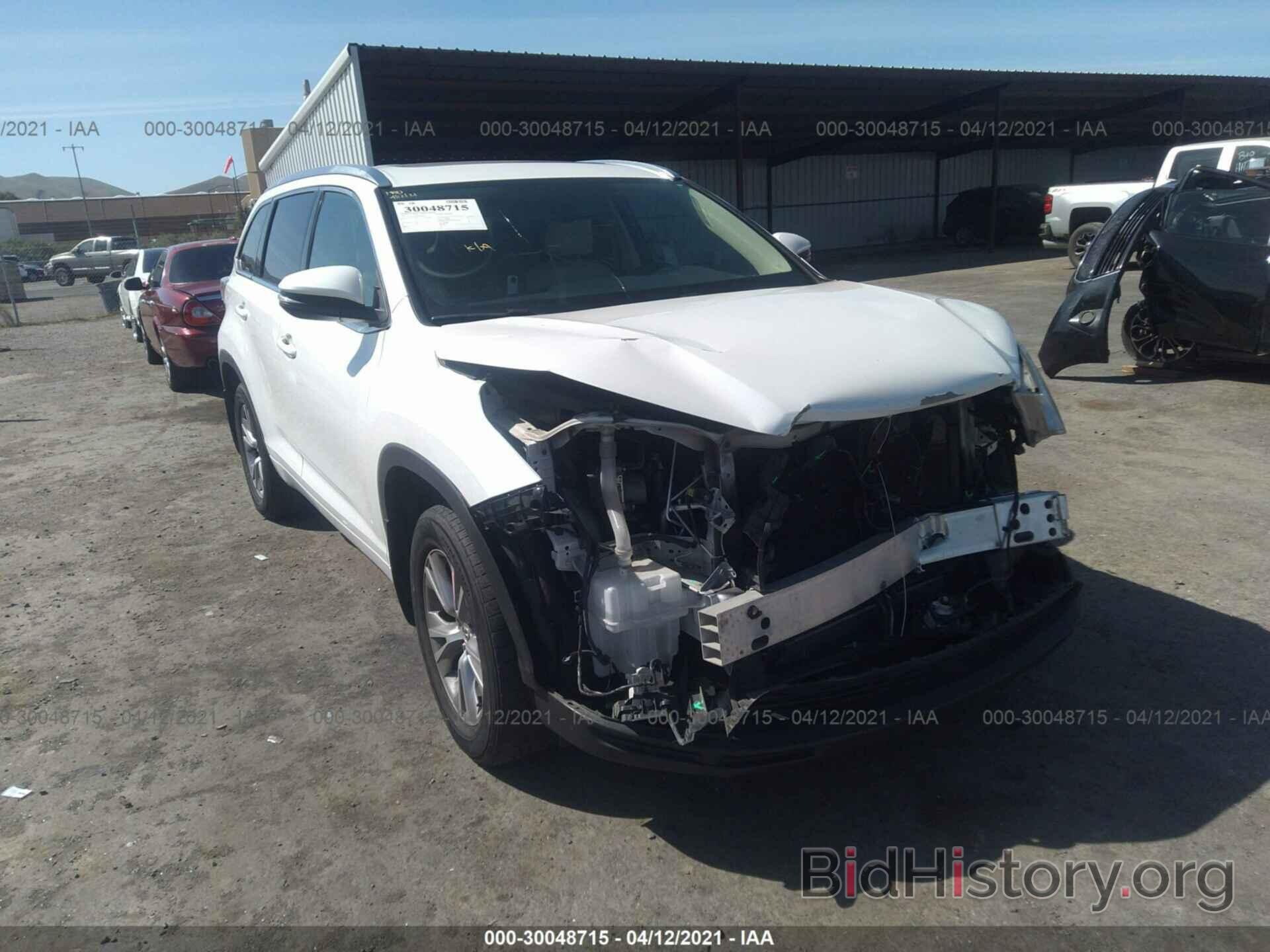 Photo 5TDJKRFHXES069329 - TOYOTA HIGHLANDER 2014