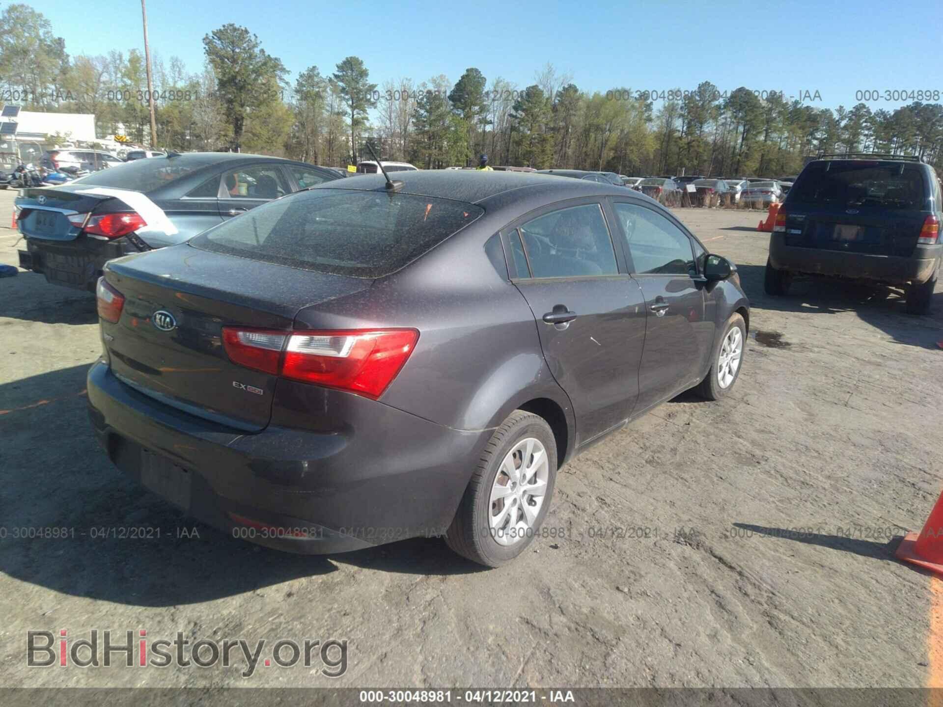 2012 KIA RIO - VIN: KNADN4A37C6095111 - Фото 4