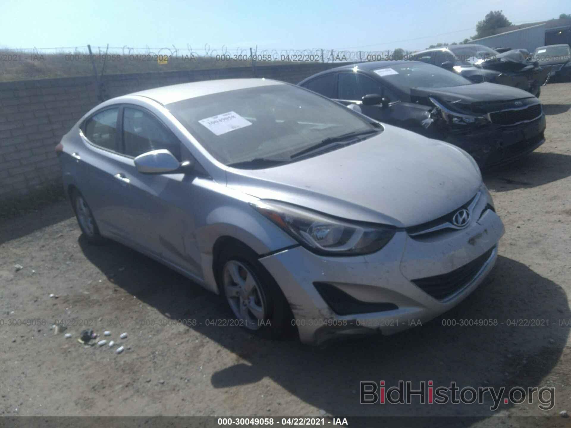 Photo 5NPDH4AEXFH556016 - HYUNDAI ELANTRA 2015