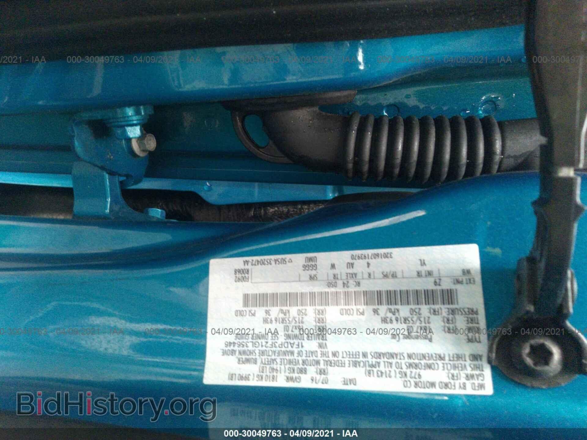 2016 FORD FOCUS - VIN: 1FADP3F21GL356446 - Фото 9