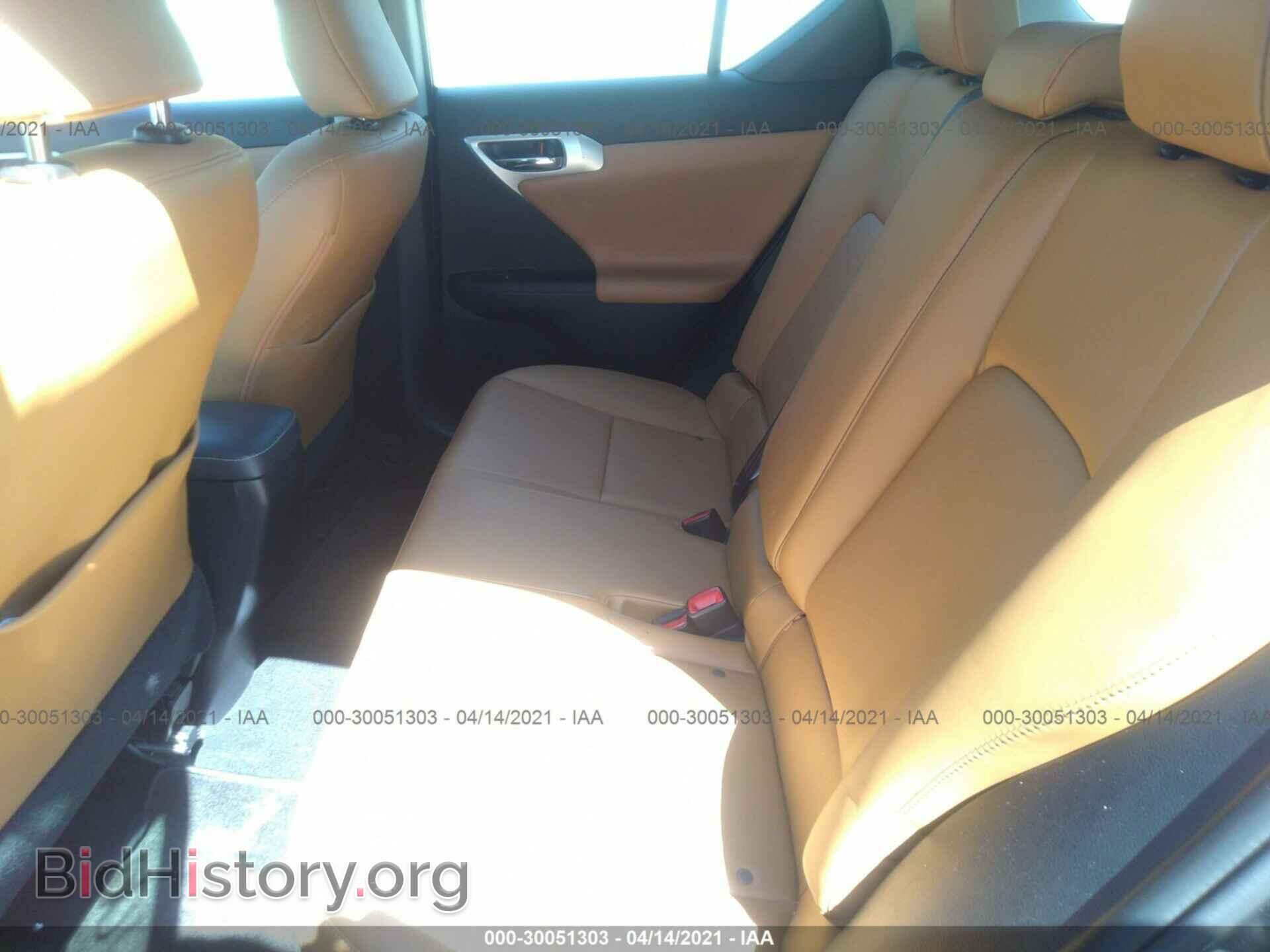 2013 LEXUS CT 200H - VIN: JTHKD5BH8D2132610 - Фото 8