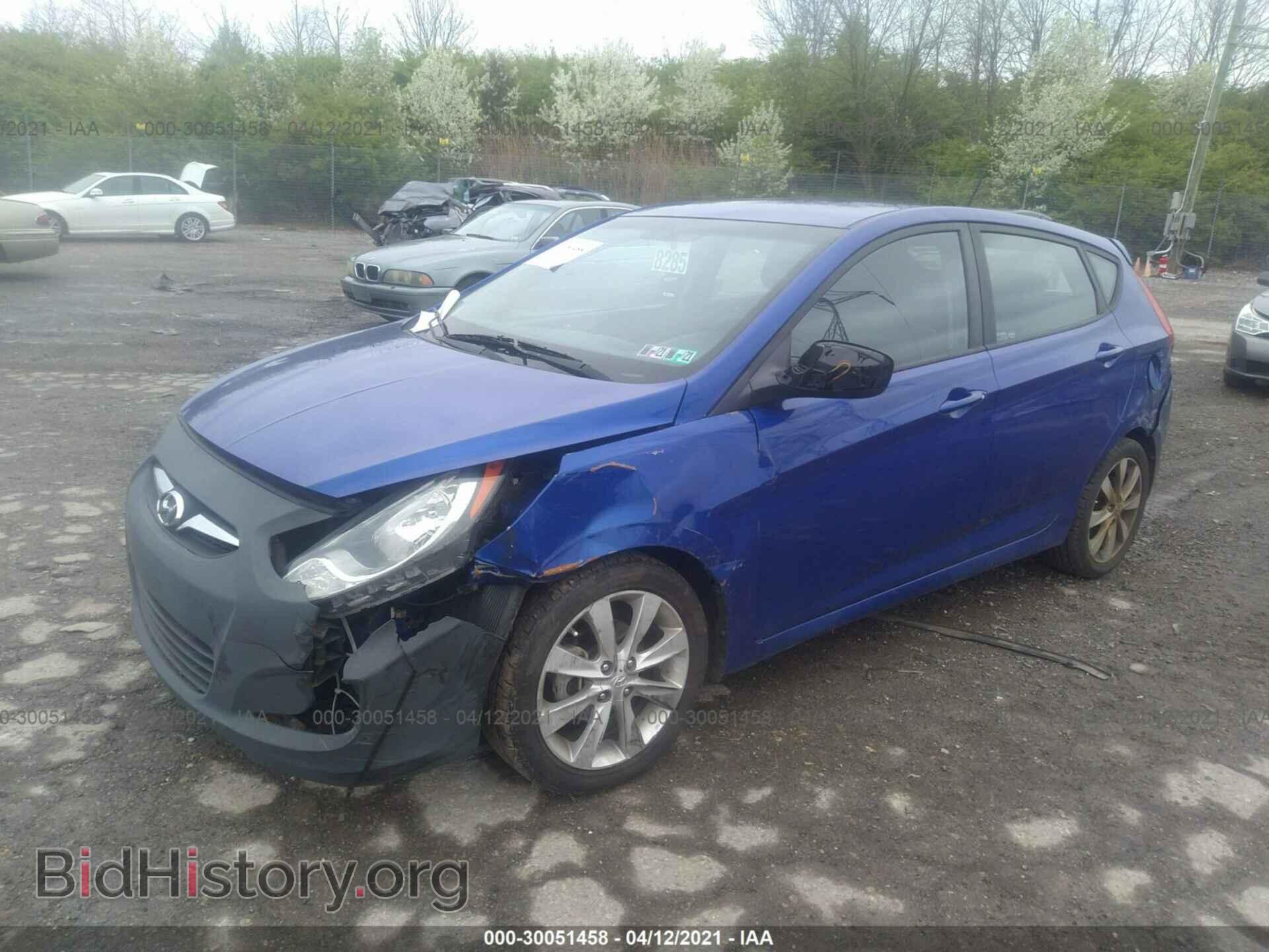 2012 HYUNDAI ACCENT - VIN: KMHCU5AE7CU042134 - Фото 2