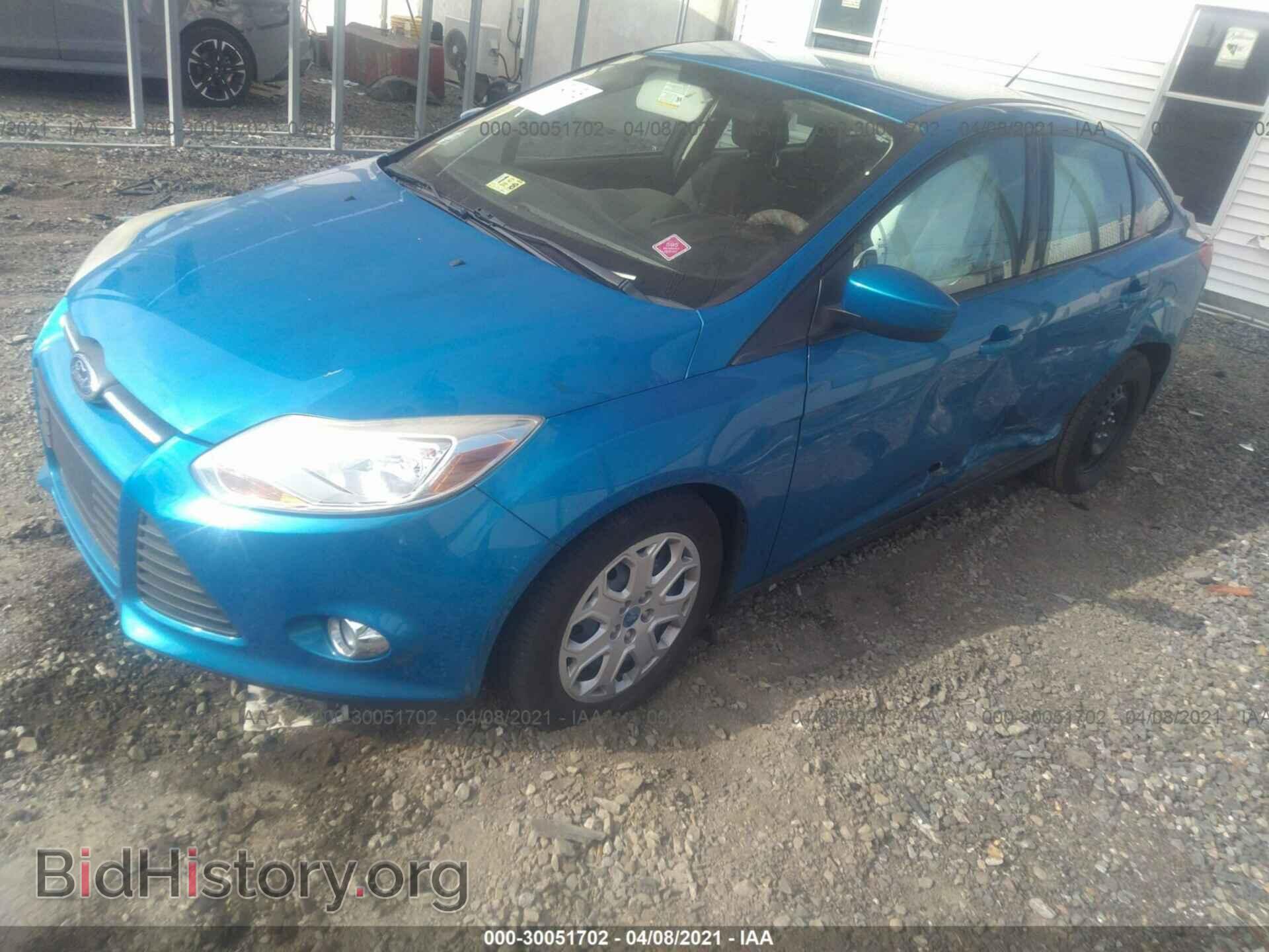2012 FORD FOCUS - VIN: 1FAHP3F29CL166762 - Фото 2