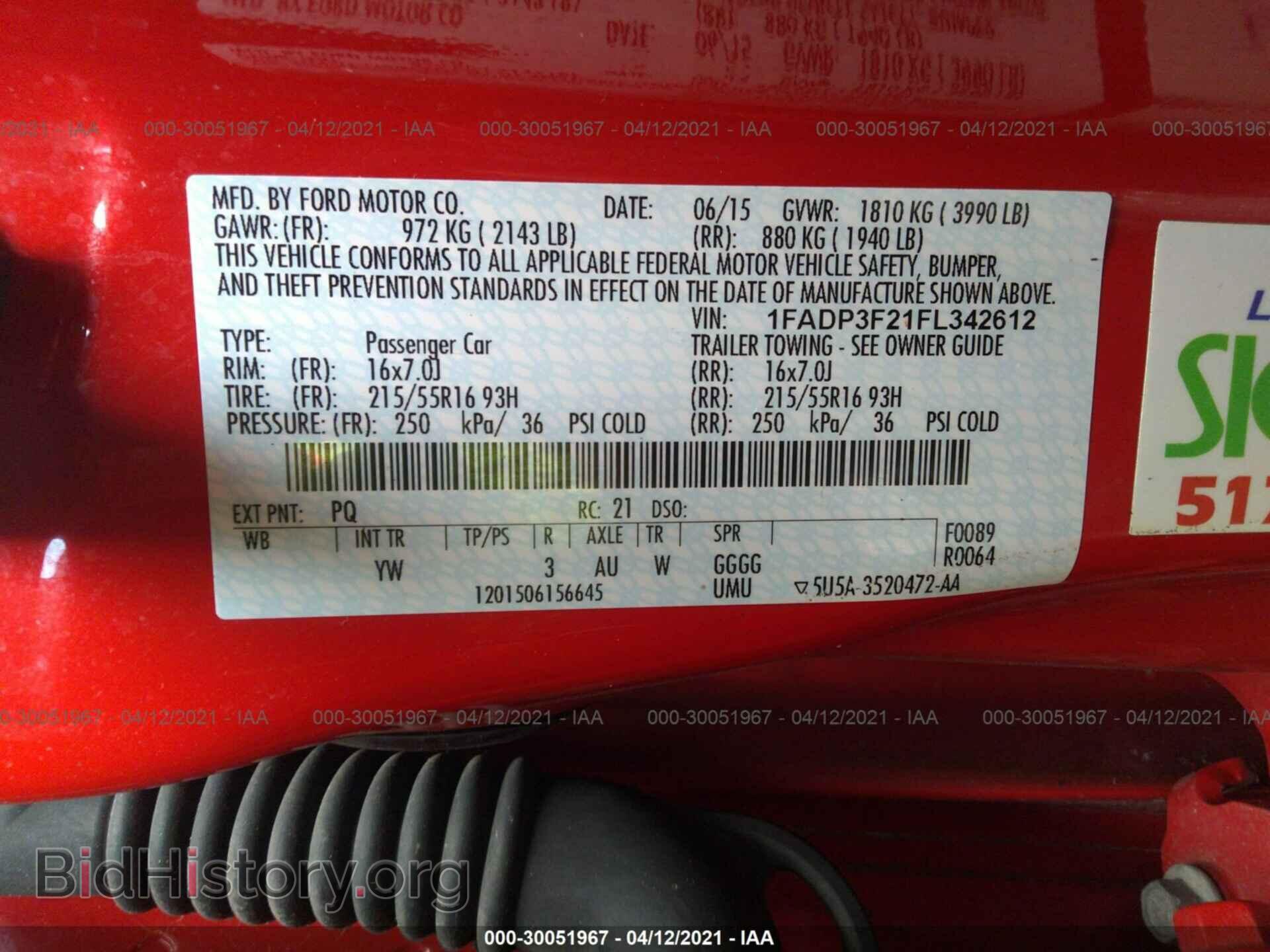 2015 FORD FOCUS - VIN: 1FADP3F21FL342612 - Photo 9