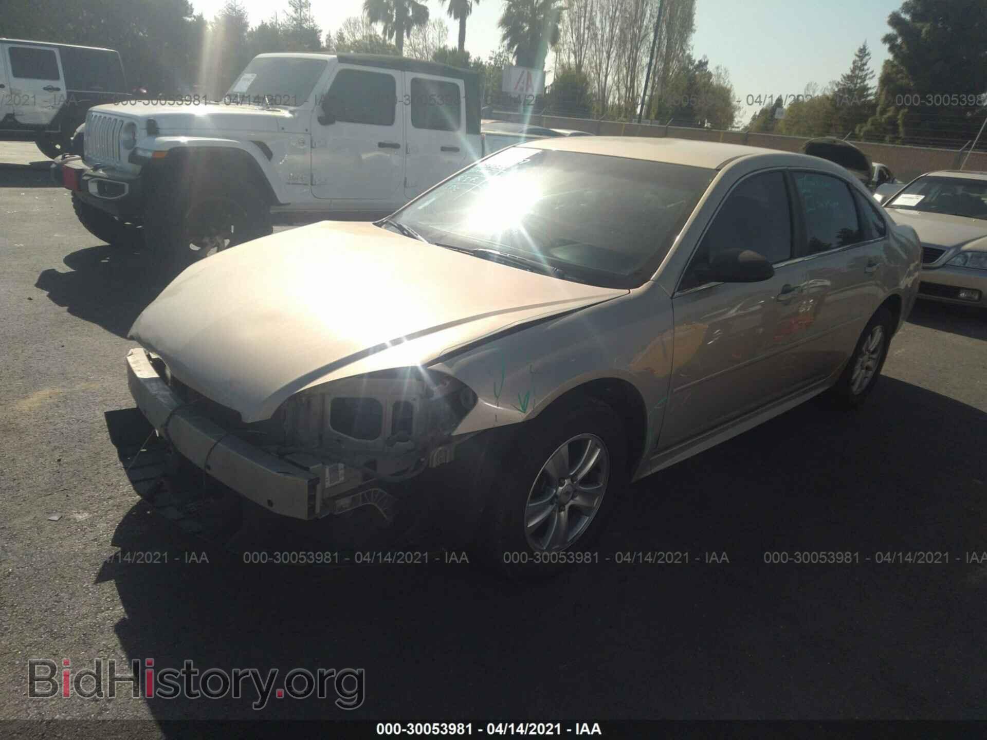 2012 CHEVROLET IMPALA - VIN: 2G1WF5E36C1310230 - Фото 2