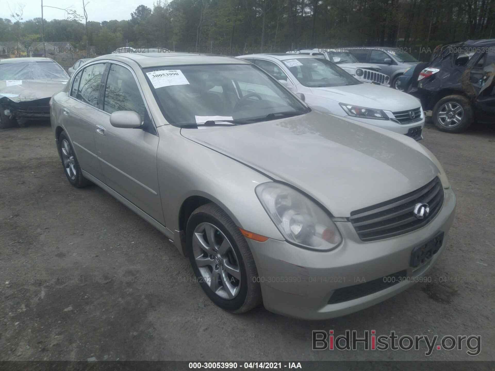 Photo JNKCV51F06M606249 - INFINITI G35 SEDAN 2006