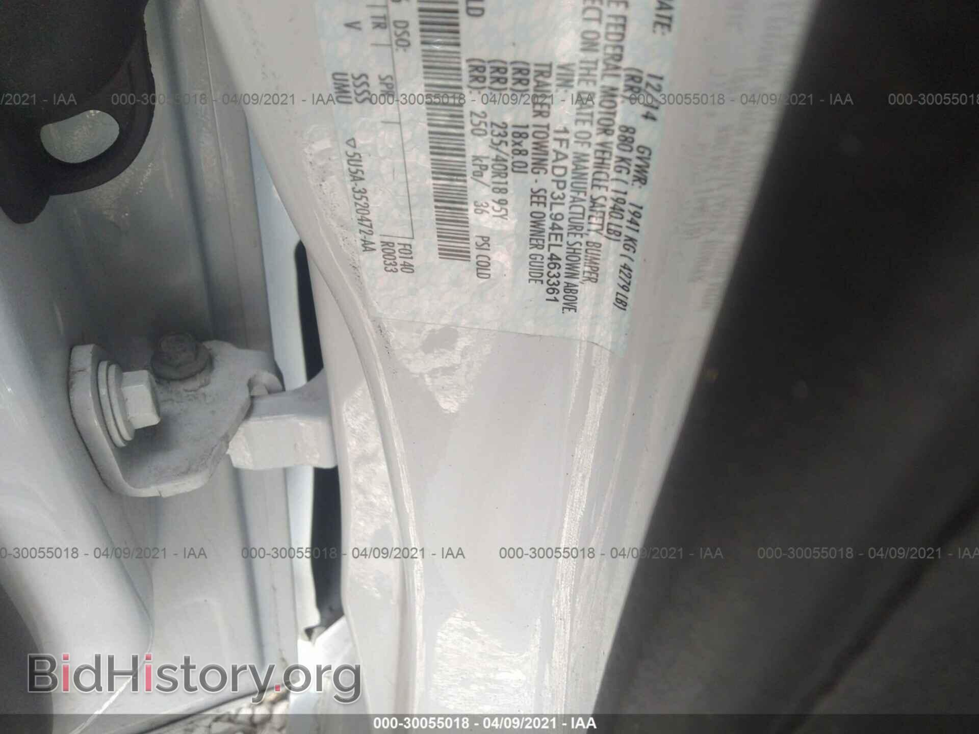 2014 FORD FOCUS - VIN: 1FADP3L94EL463361 - Фото 9