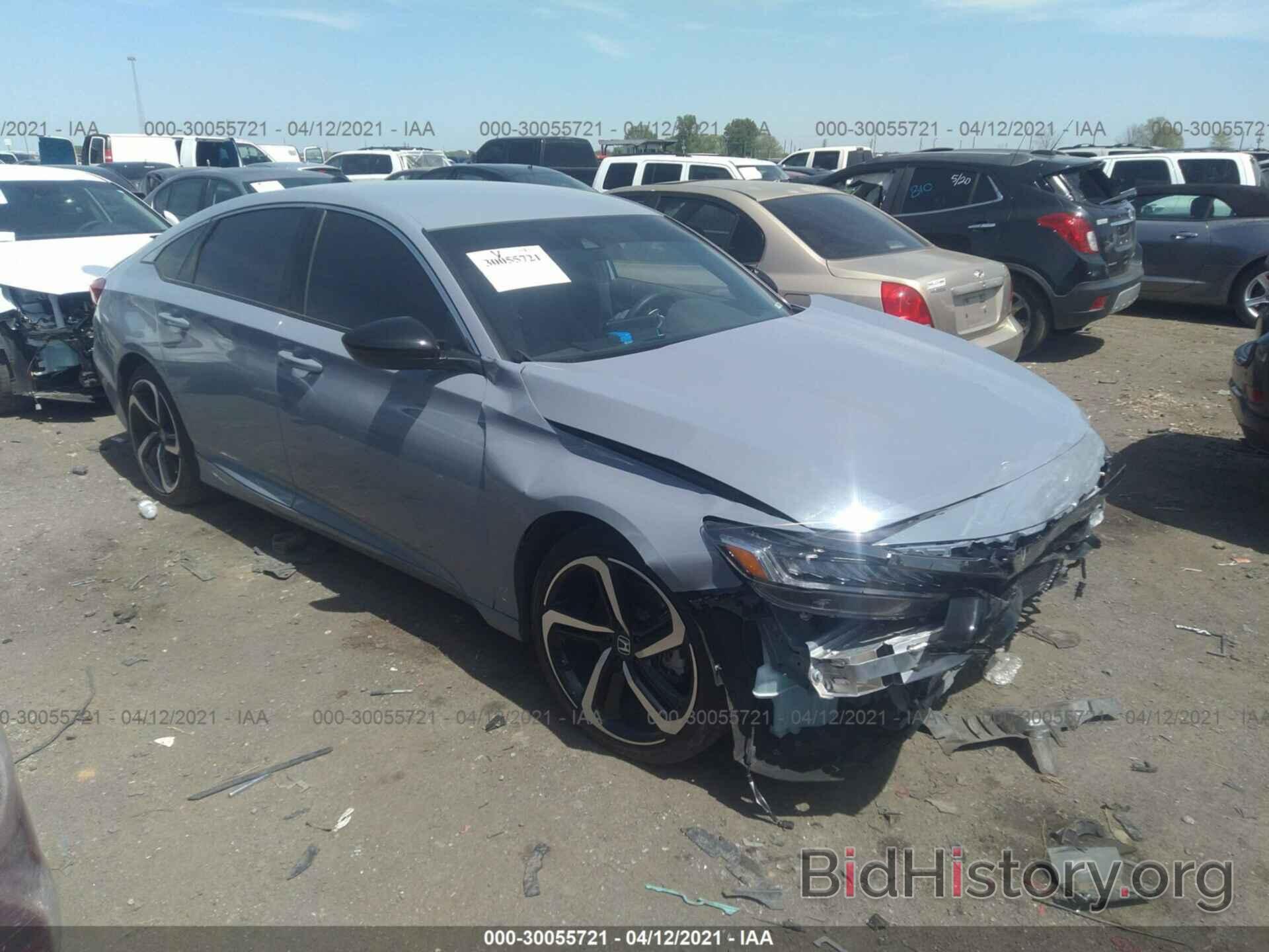 Photo 1HGCV1F34MA010506 - HONDA ACCORD SEDAN 2021