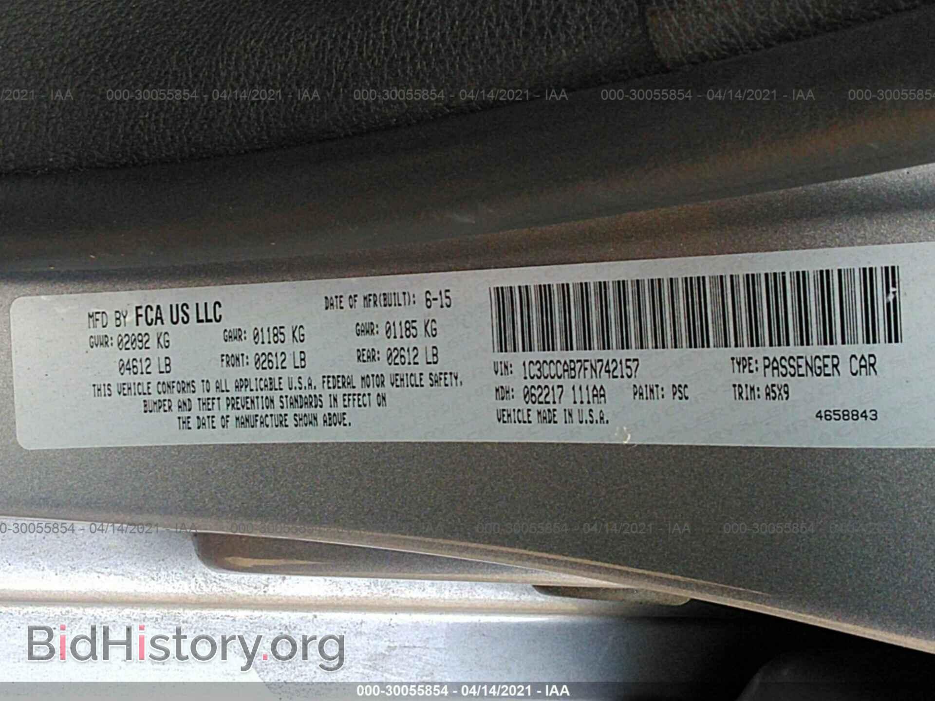 2015 CHRYSLER 200 - VIN: 1C3CCCAB7FN742157 - Photo 9