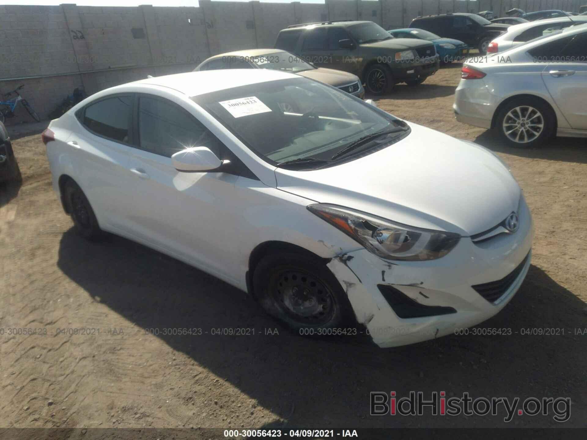 Photo 5NPDH4AE9GH793324 - HYUNDAI ELANTRA 2016