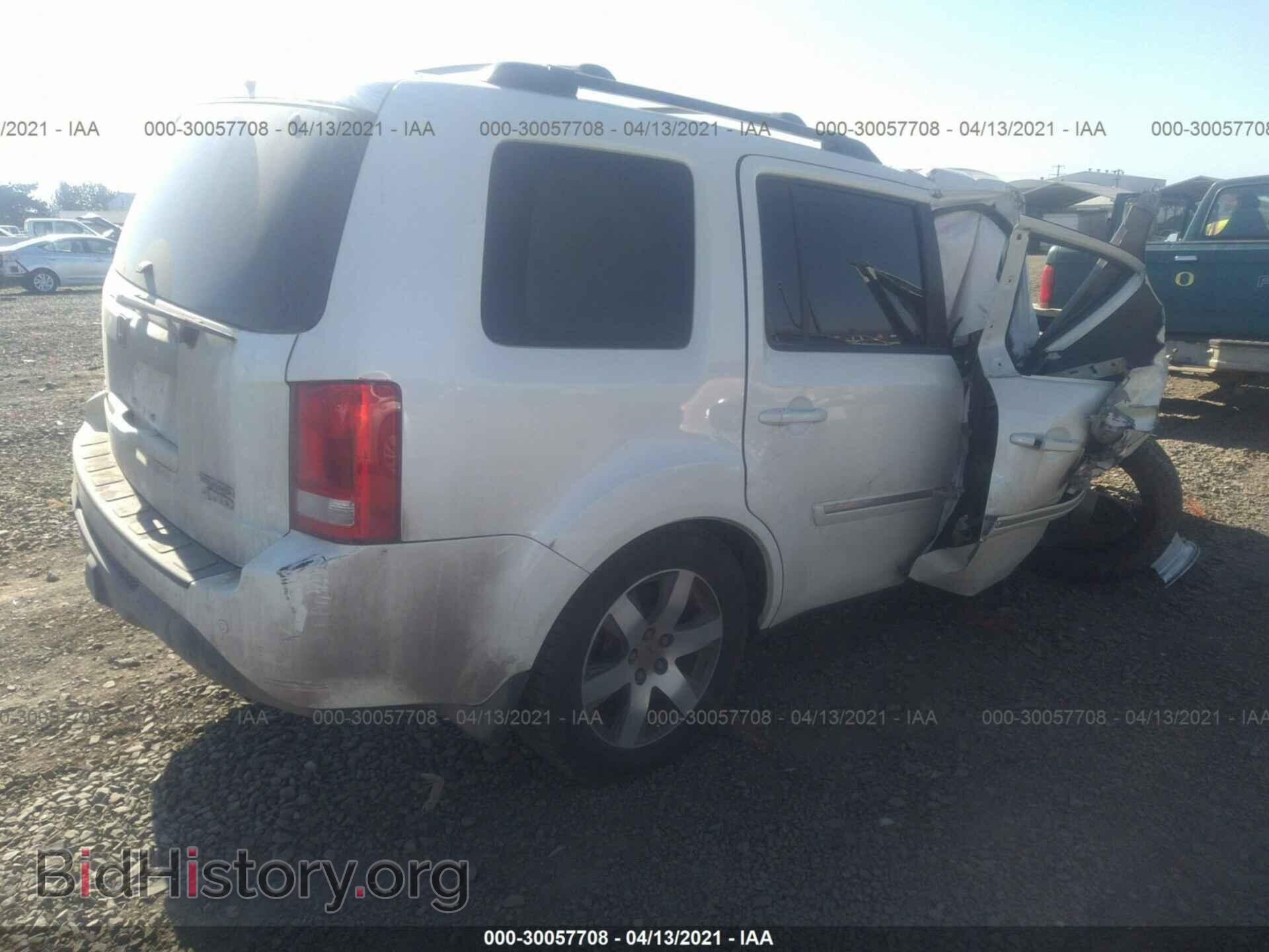 2013 HONDA PILOT - VIN: 5FNYF4H93DB017961 - Фото 4