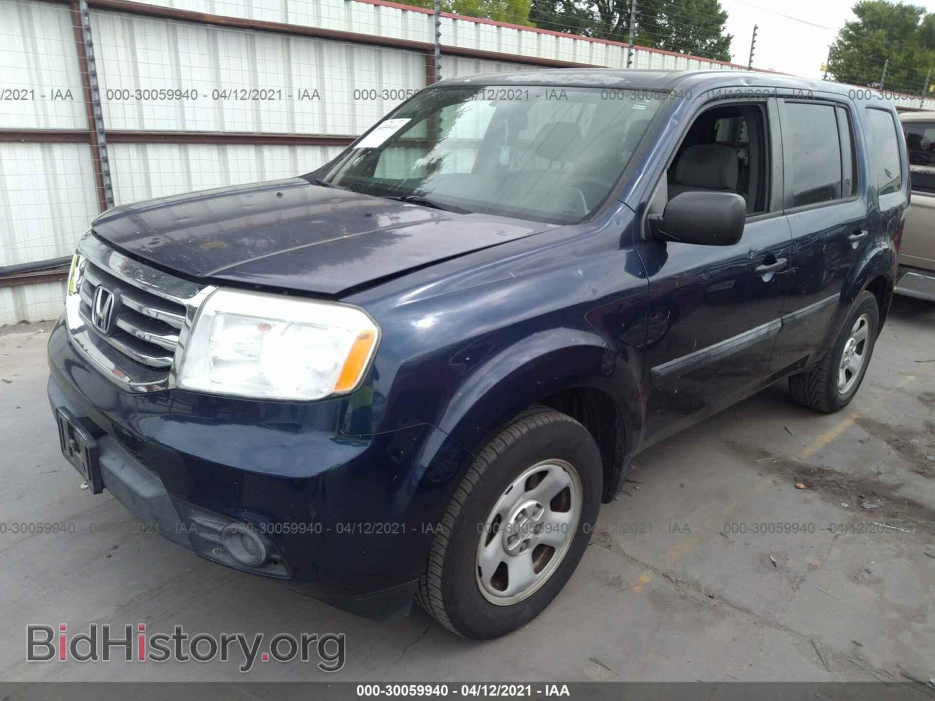 2013 HONDA PILOT - VIN: 5FNYF3H23DB030741 - Фото 2