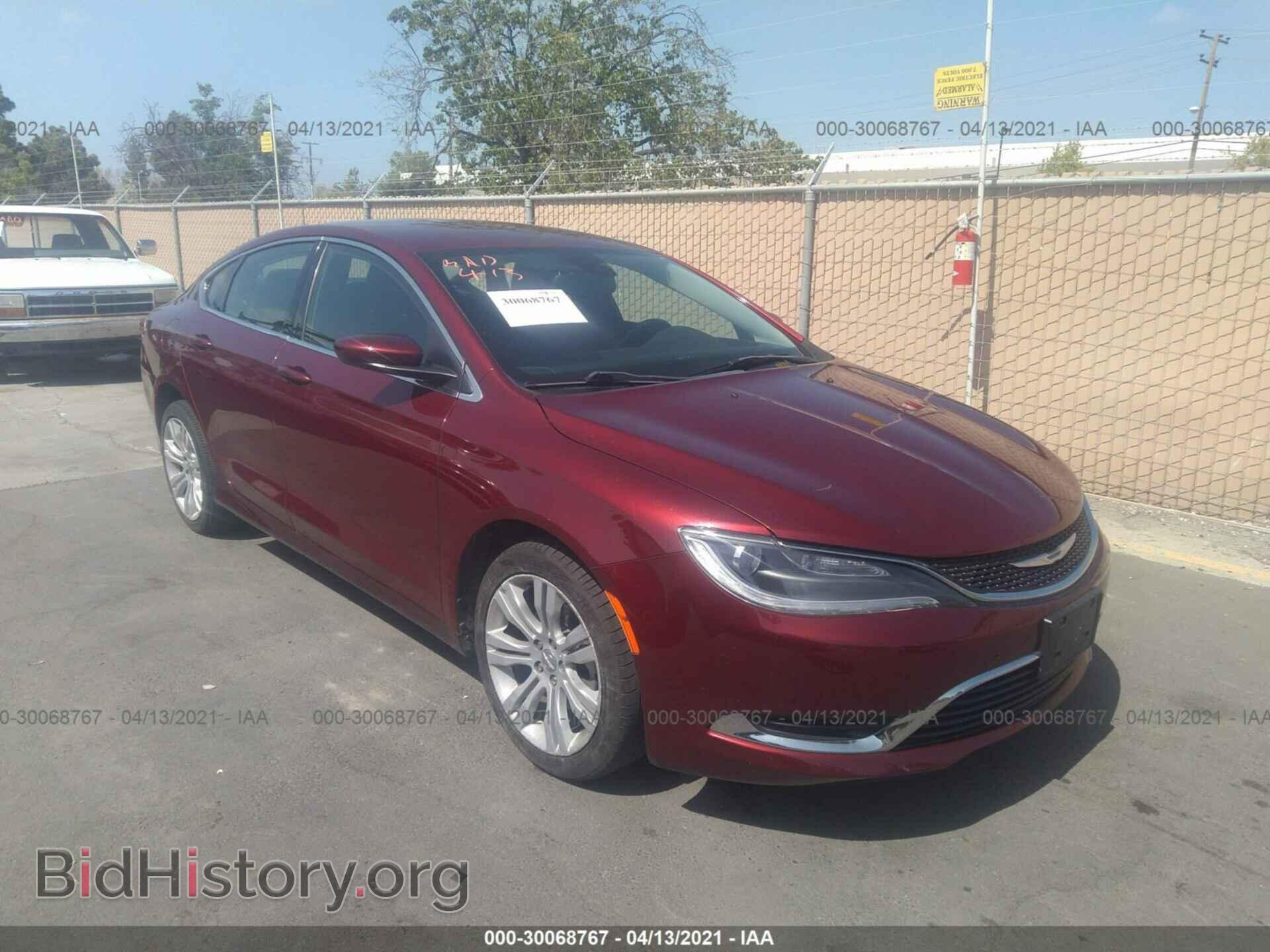 Фотография 1C3CCCAB0FN647908 - CHRYSLER 200 2015